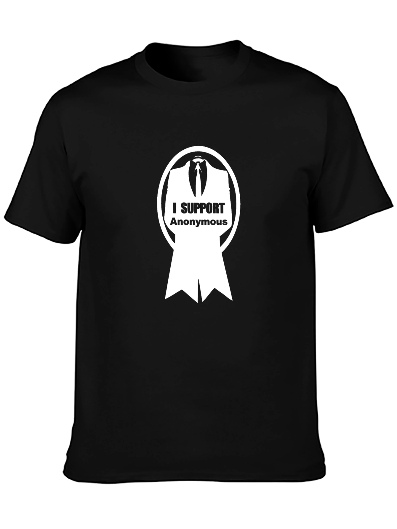 Camiseta Negra: Apoyo a Anonymous