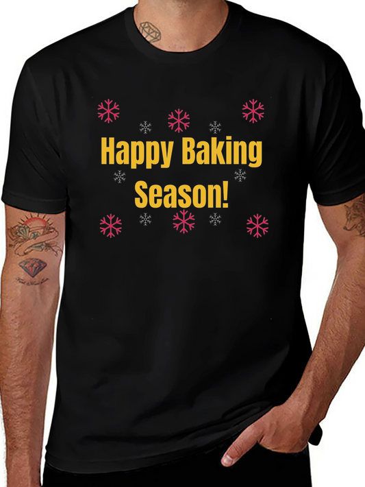 Camiseta Negra Happy Baking Season!