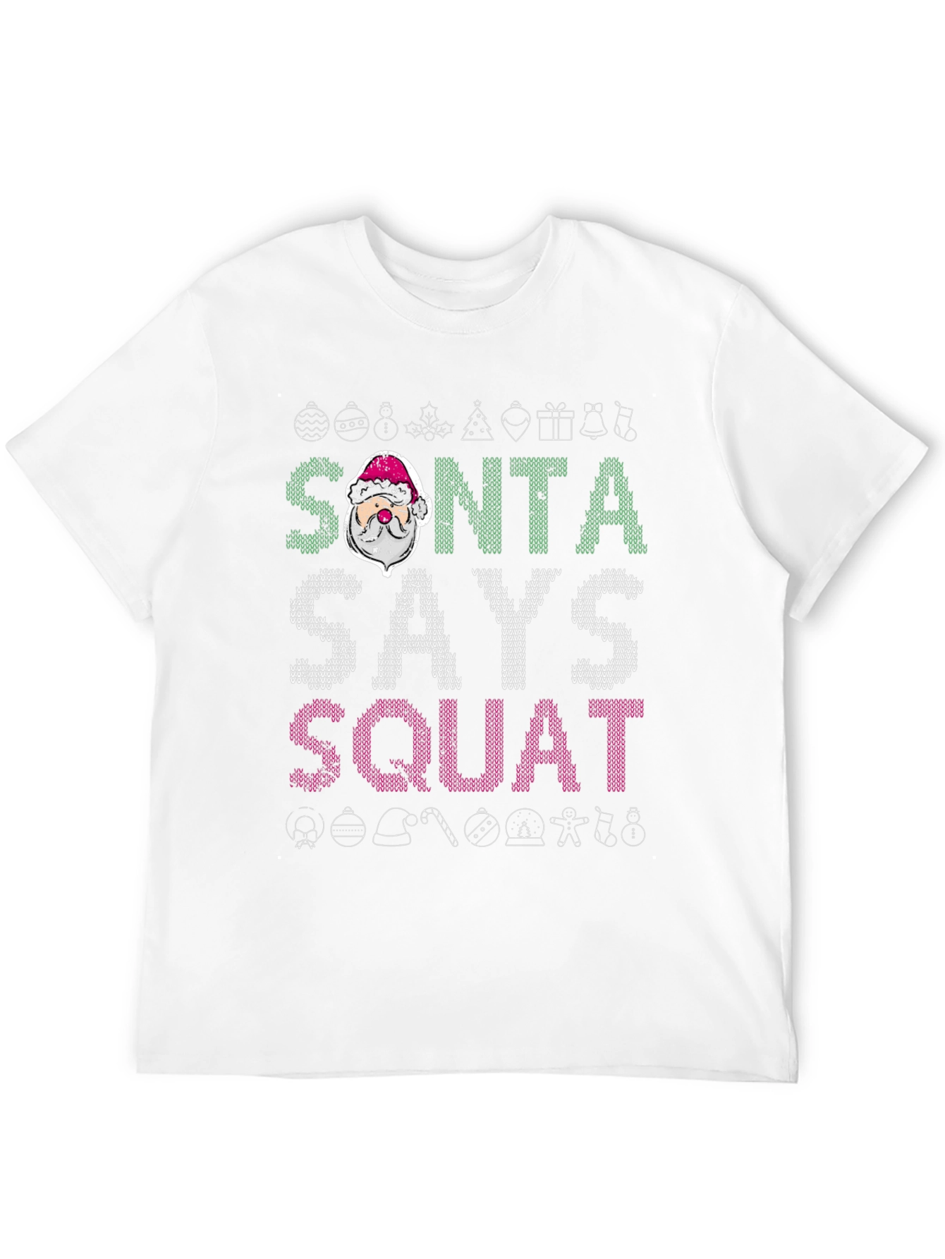 Camiseta Navideña Santa Dice Squat