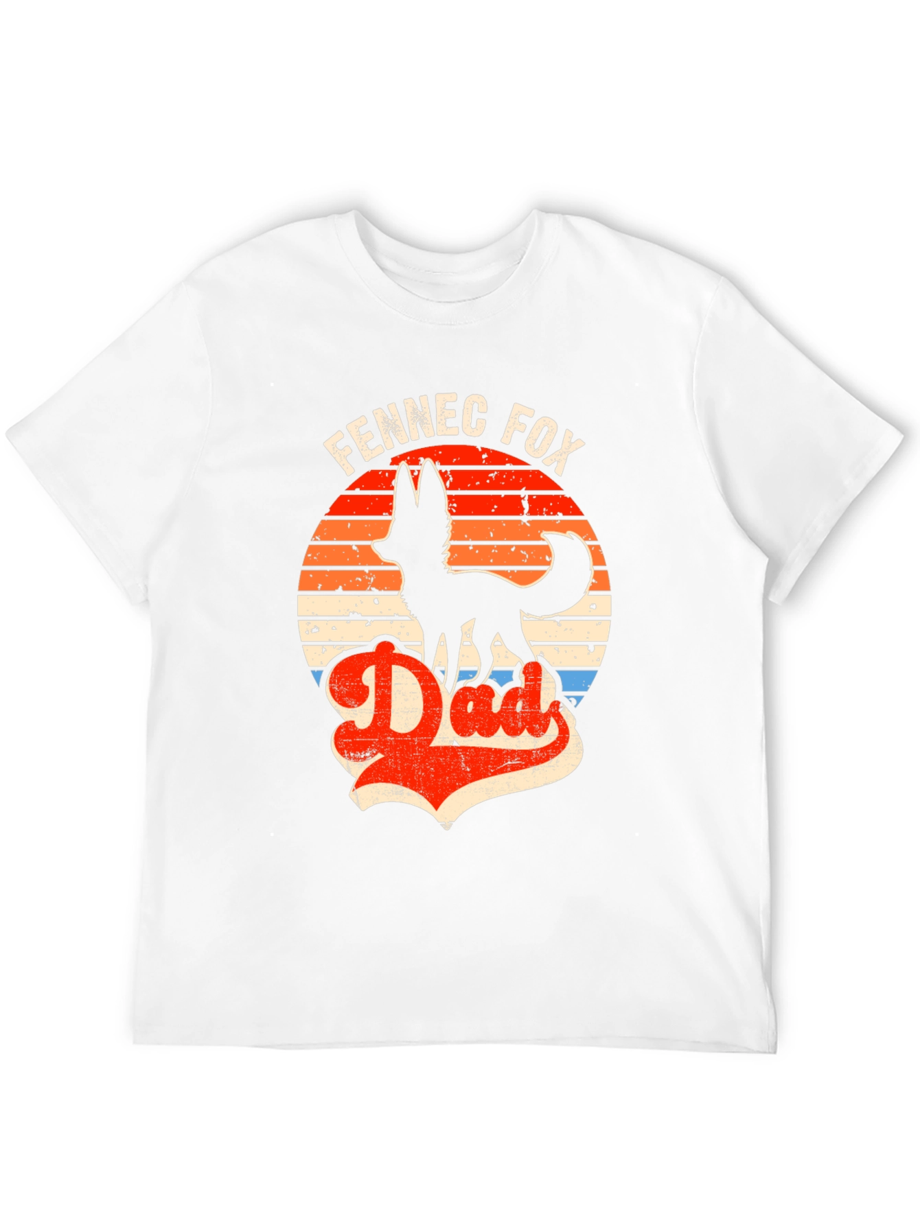 Camiseta Negra Fennec Fox Dad