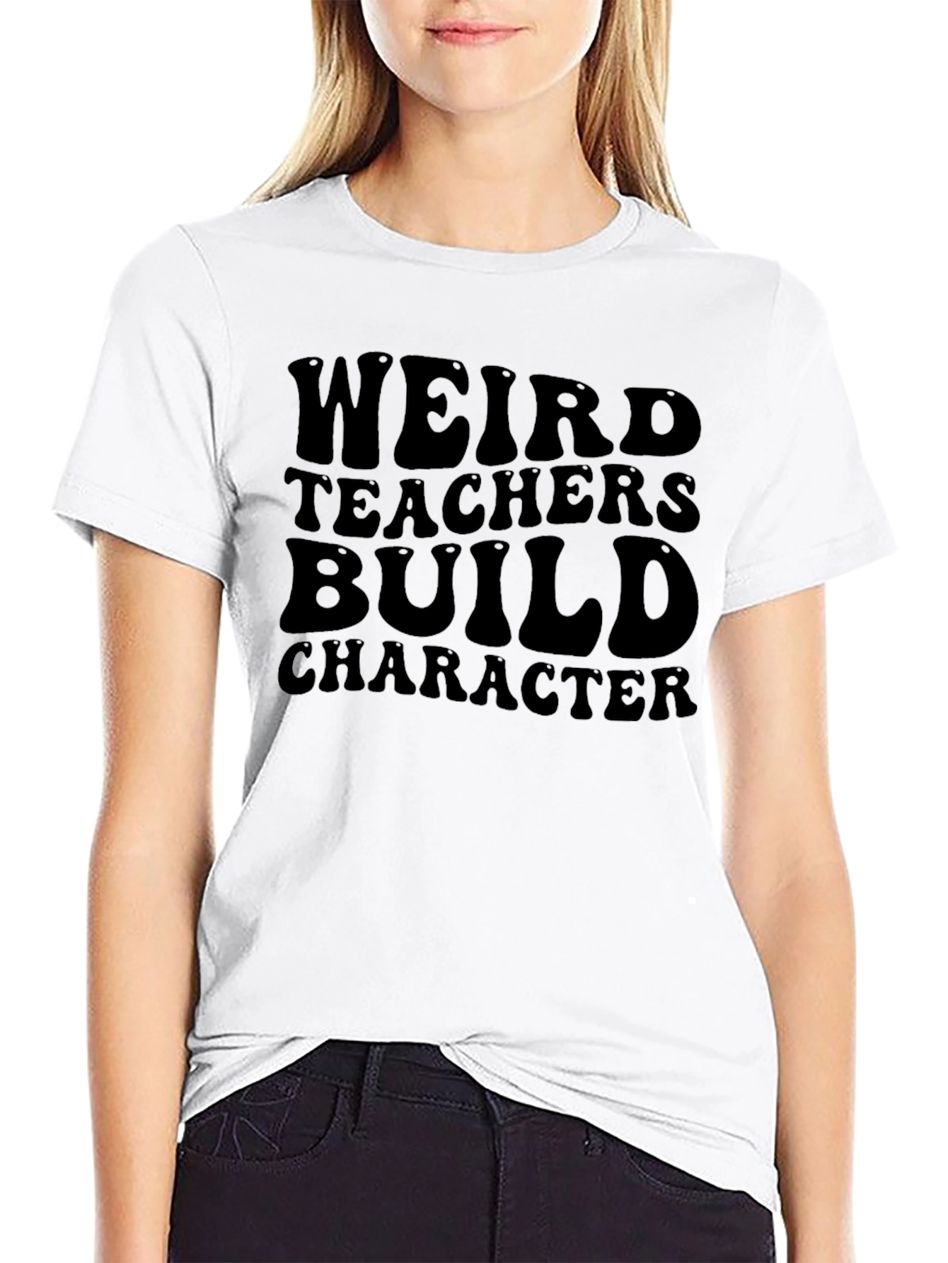Camiseta Negra: Profesores Raros Construyen Carácter