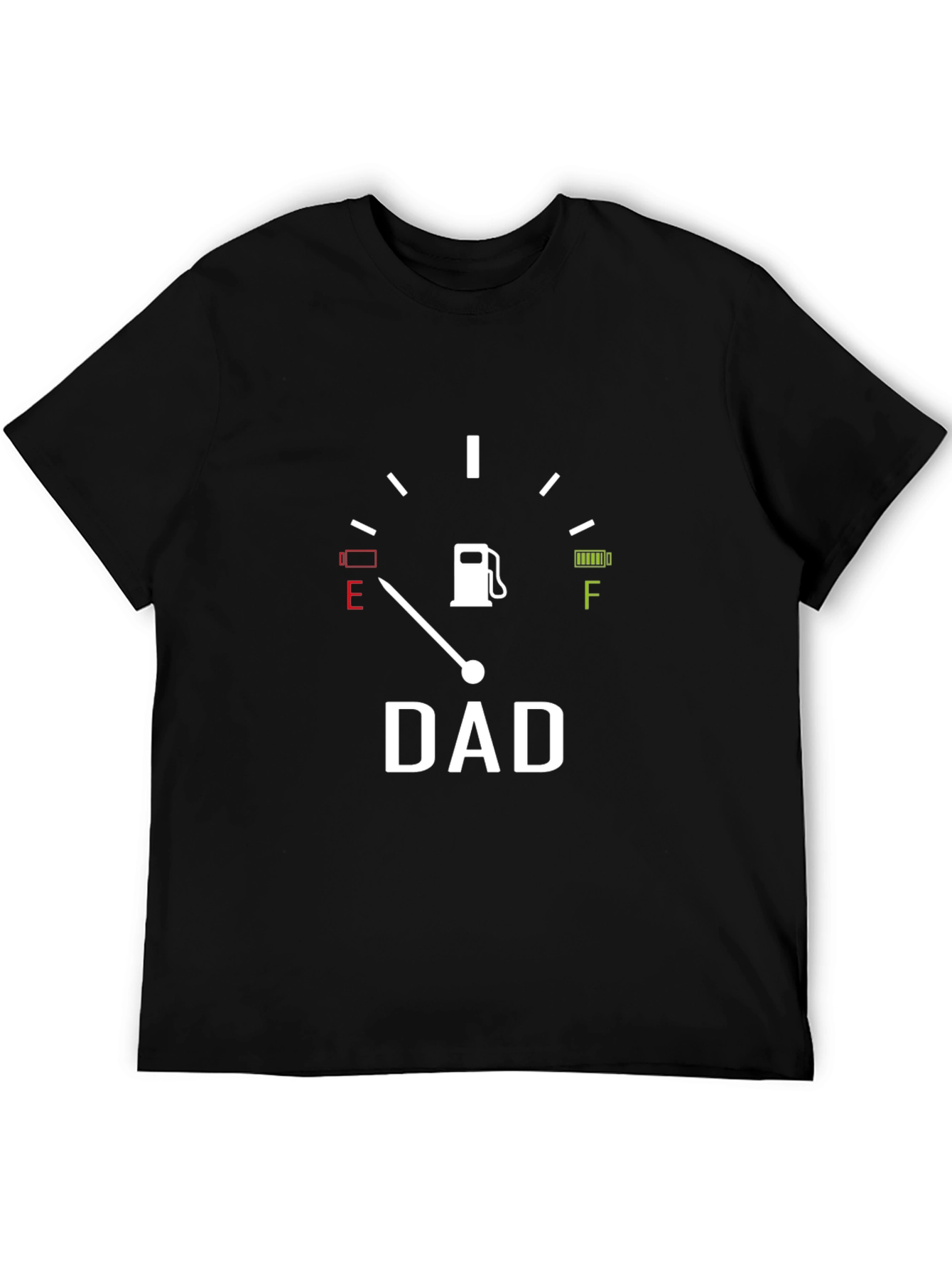 Camiseta Negra Hombre DAD Indicador Gasolina