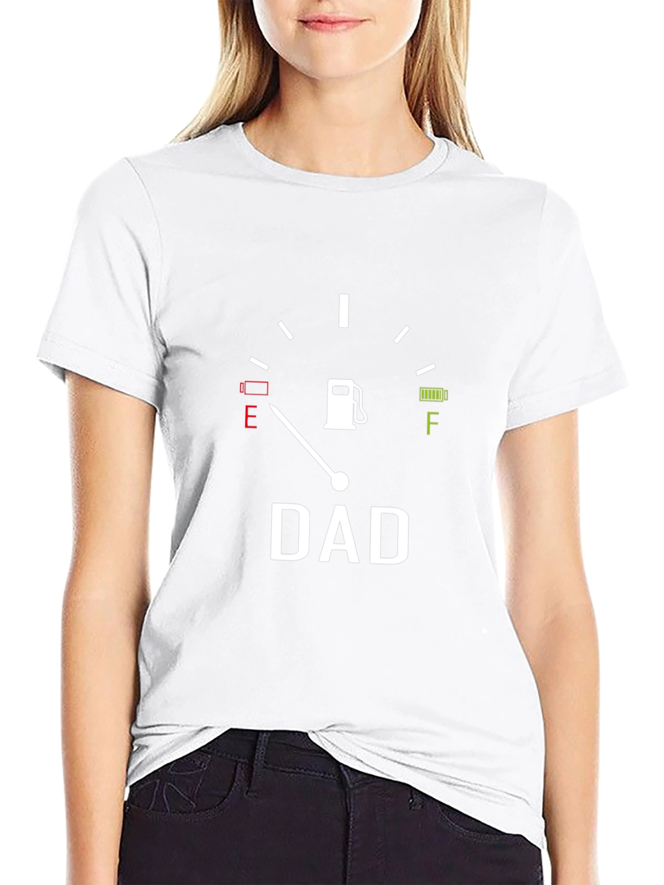 Camiseta Negra Hombre DAD Indicador Gasolina