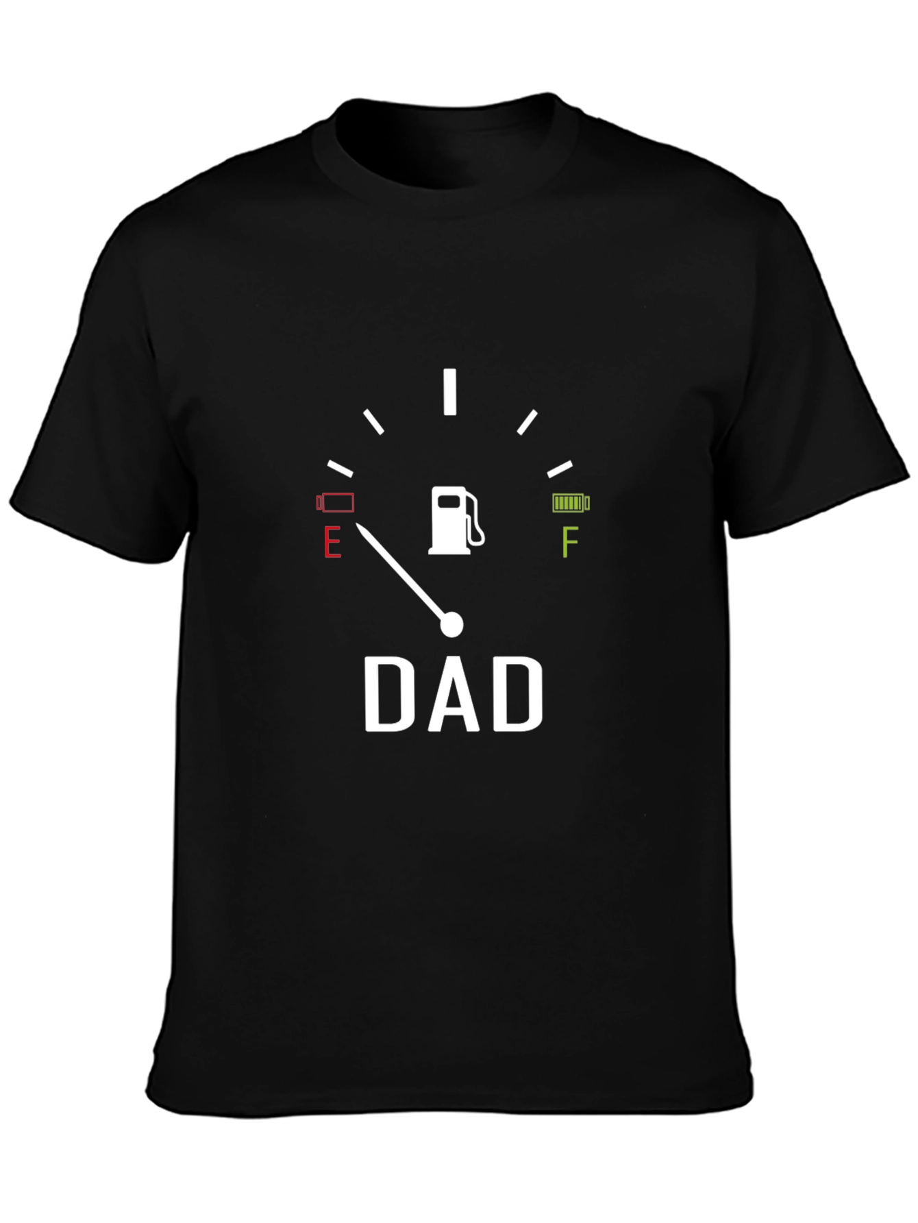Camiseta Negra Hombre DAD Indicador Gasolina