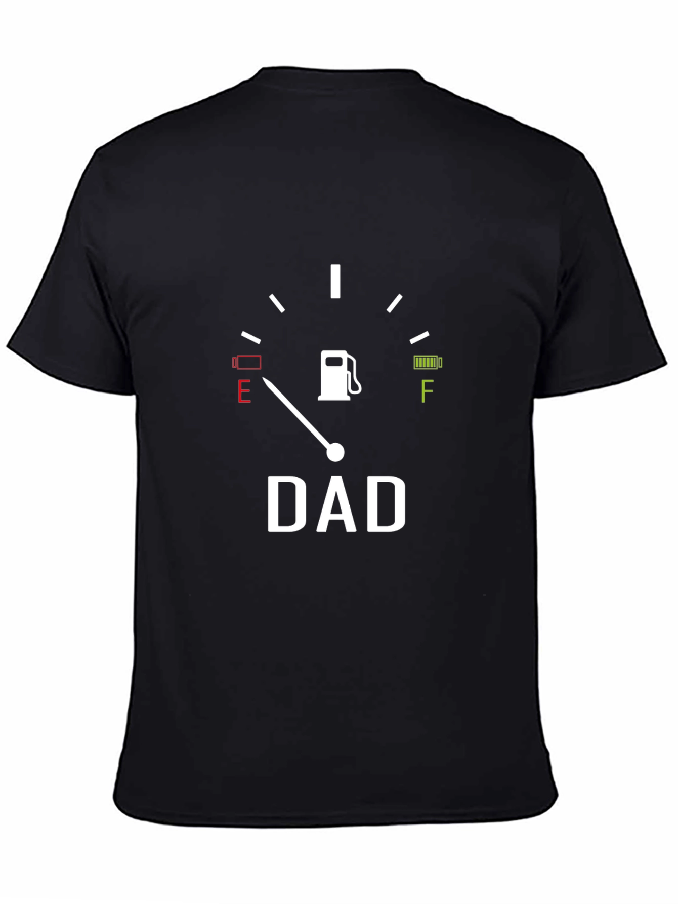Camiseta Negra Hombre DAD Indicador Gasolina