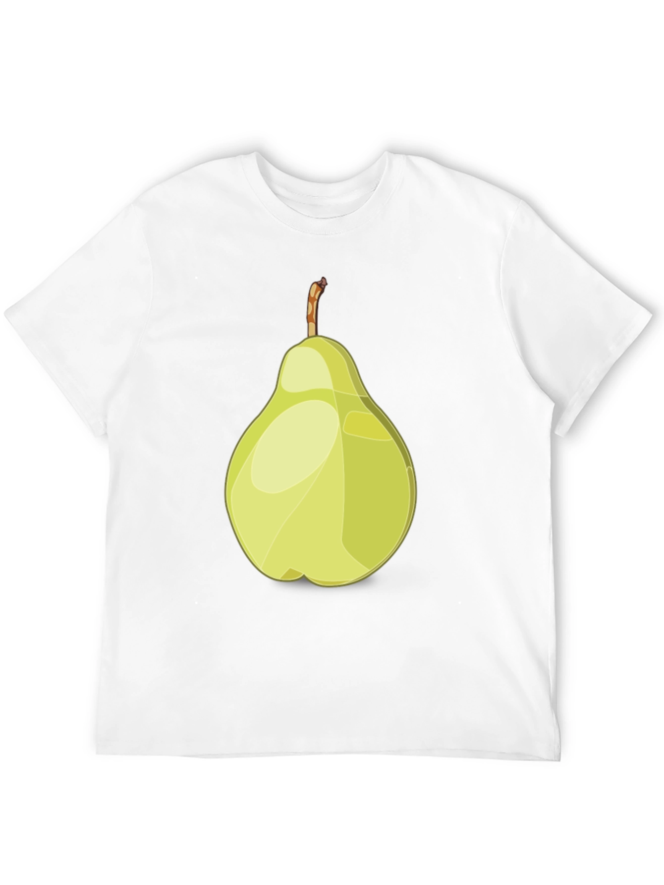 Camiseta Negra con Diseño de Pera Abstracta