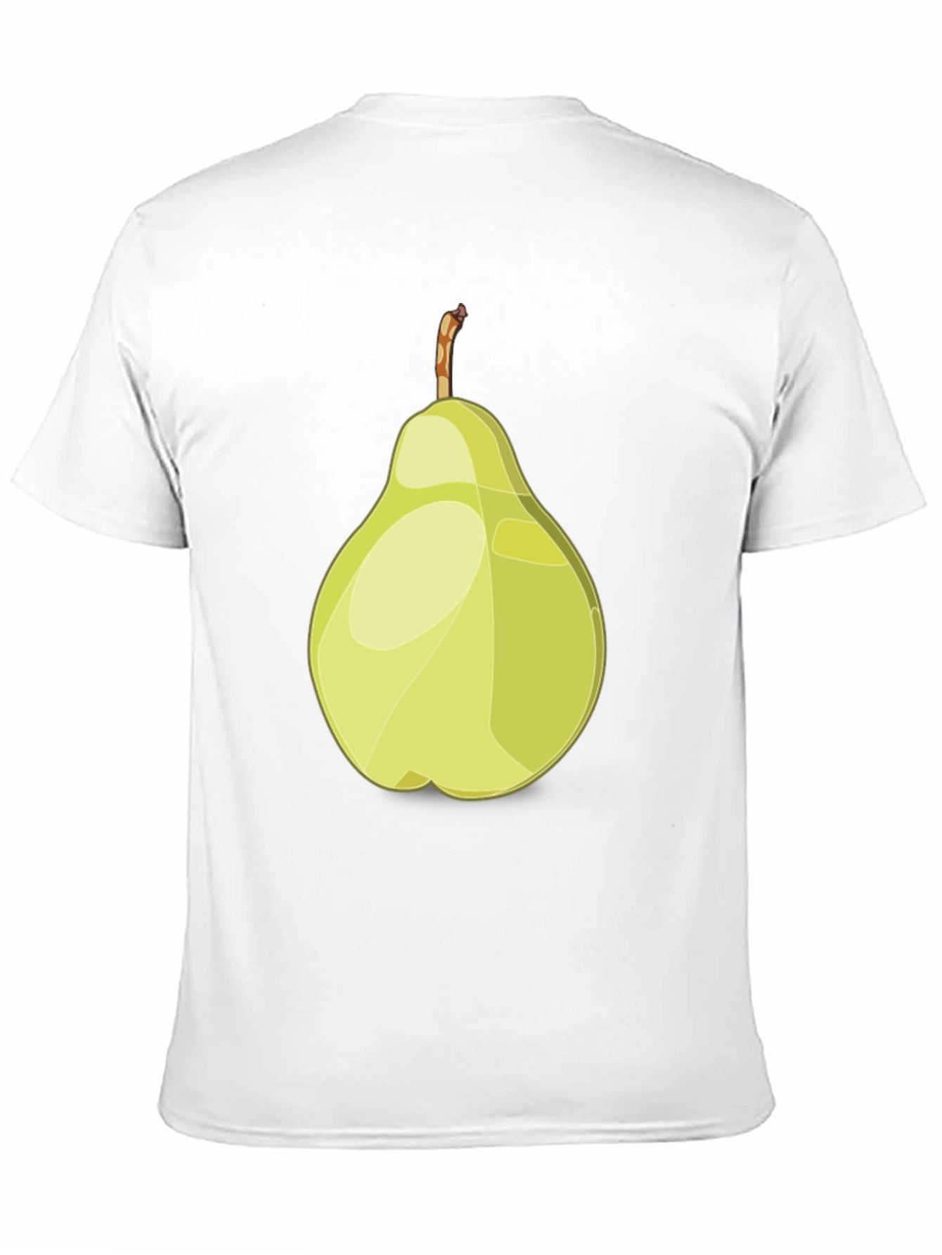 Camiseta Negra con Diseño de Pera Abstracta