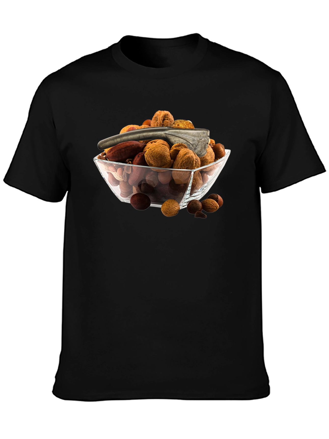 Camiseta Negra con Bol de Frutos Secos