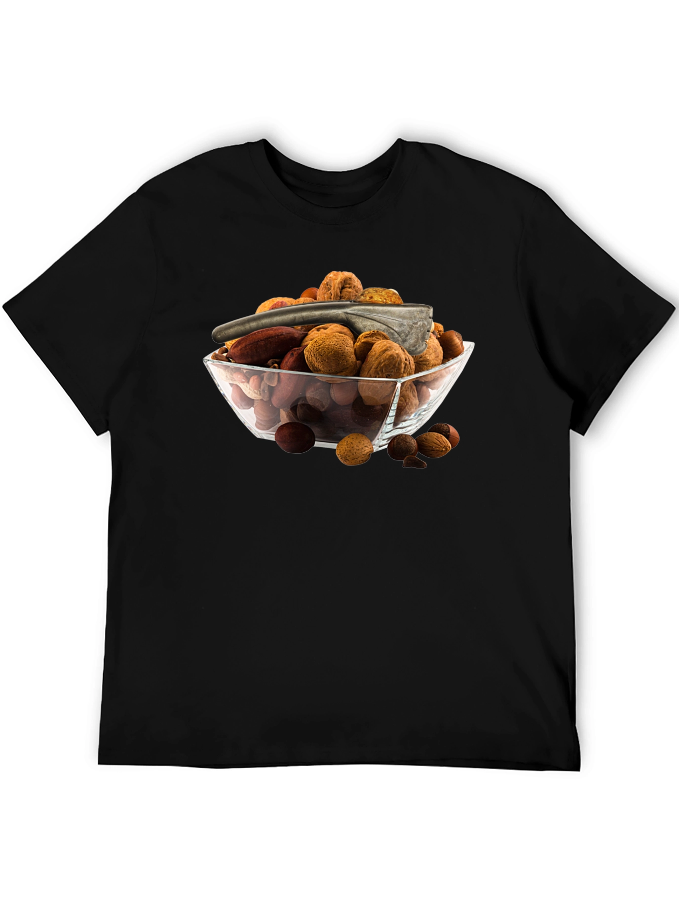 Camiseta Negra con Bol de Frutos Secos