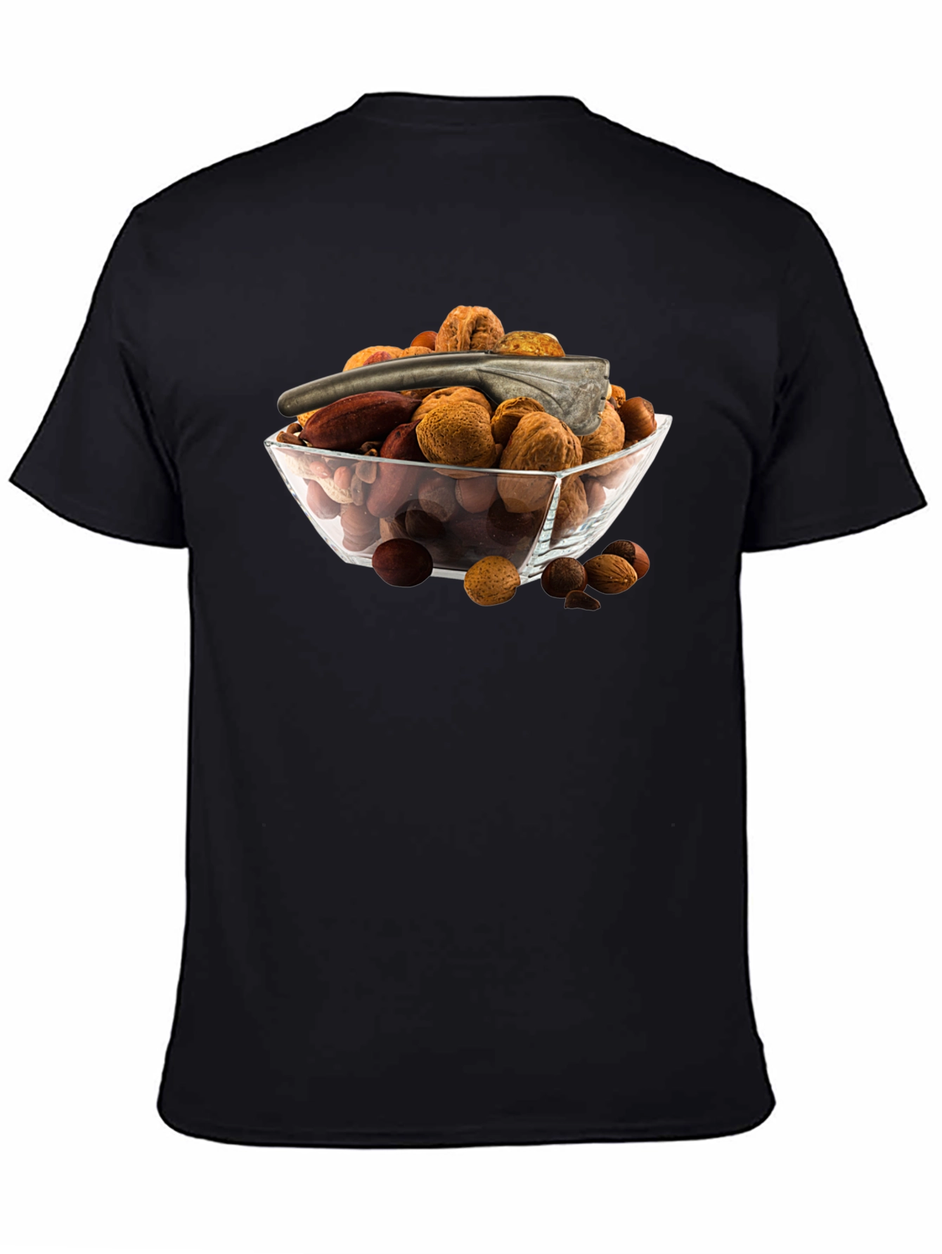 Camiseta Negra con Bol de Frutos Secos