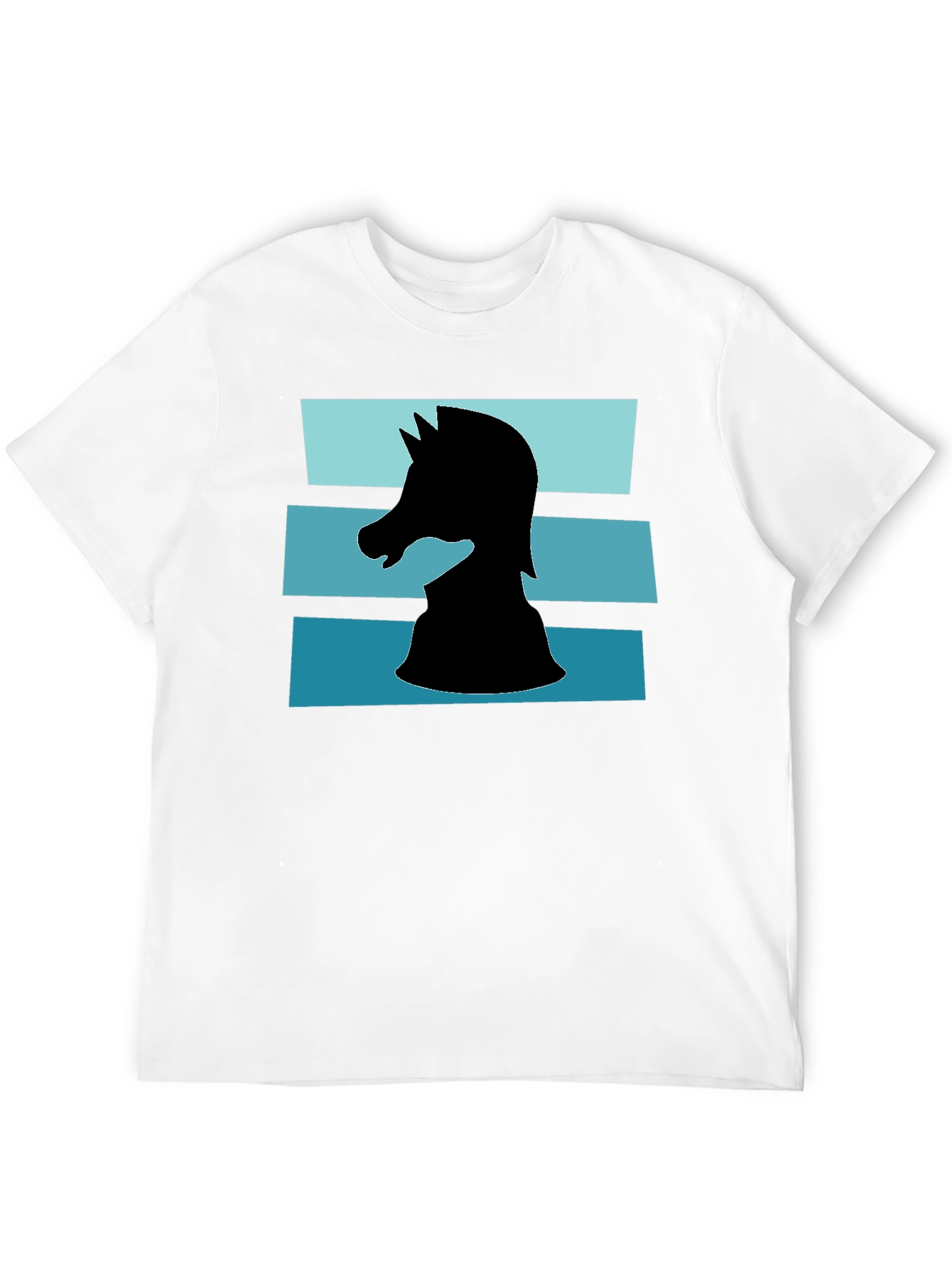 Camiseta Caballero Ajedrez Diseño Retro