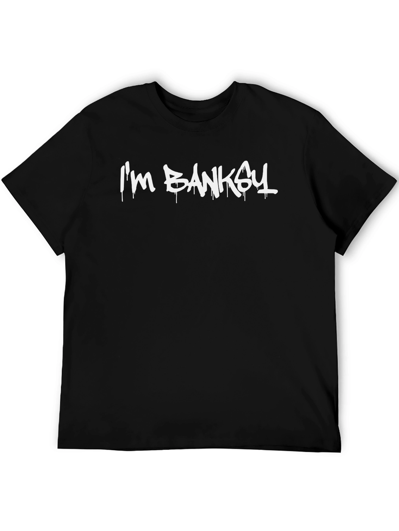 Camiseta Negra Im Banksy para Hombre
