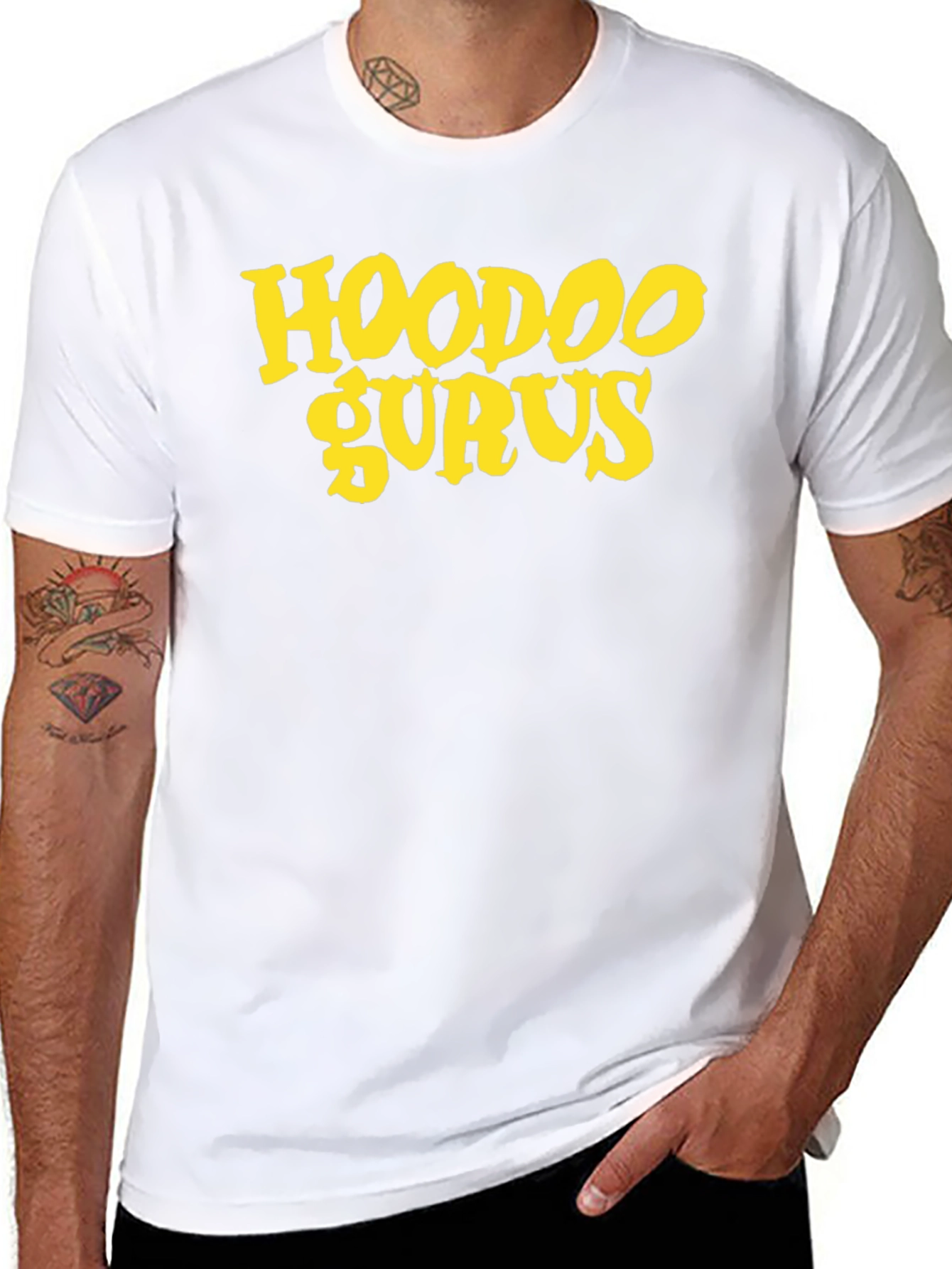 Camiseta Negra con Estampado Hoodoo Gurus