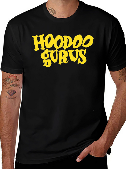 Camiseta Negra con Estampado Hoodoo Gurus