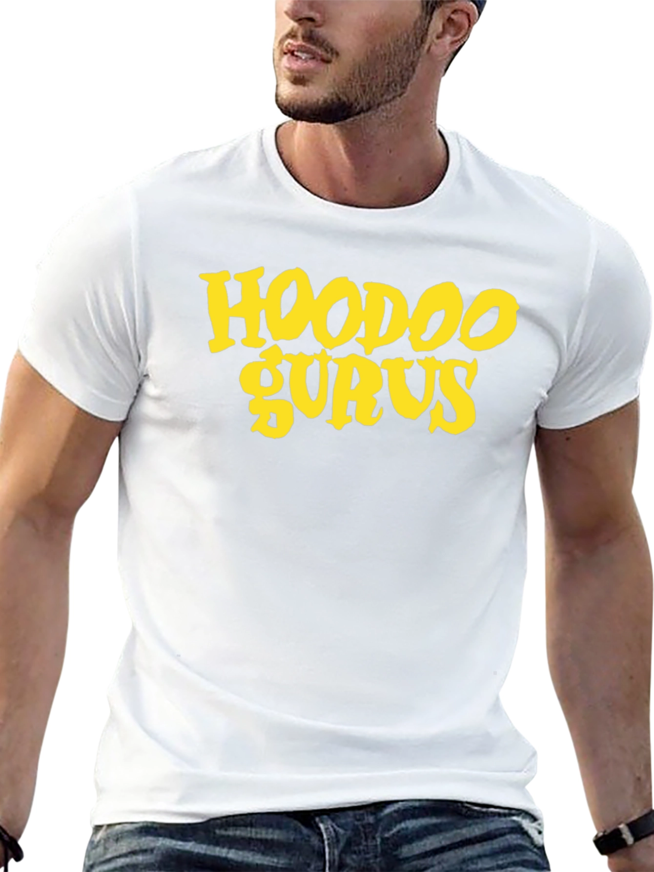 Camiseta Negra con Estampado Hoodoo Gurus