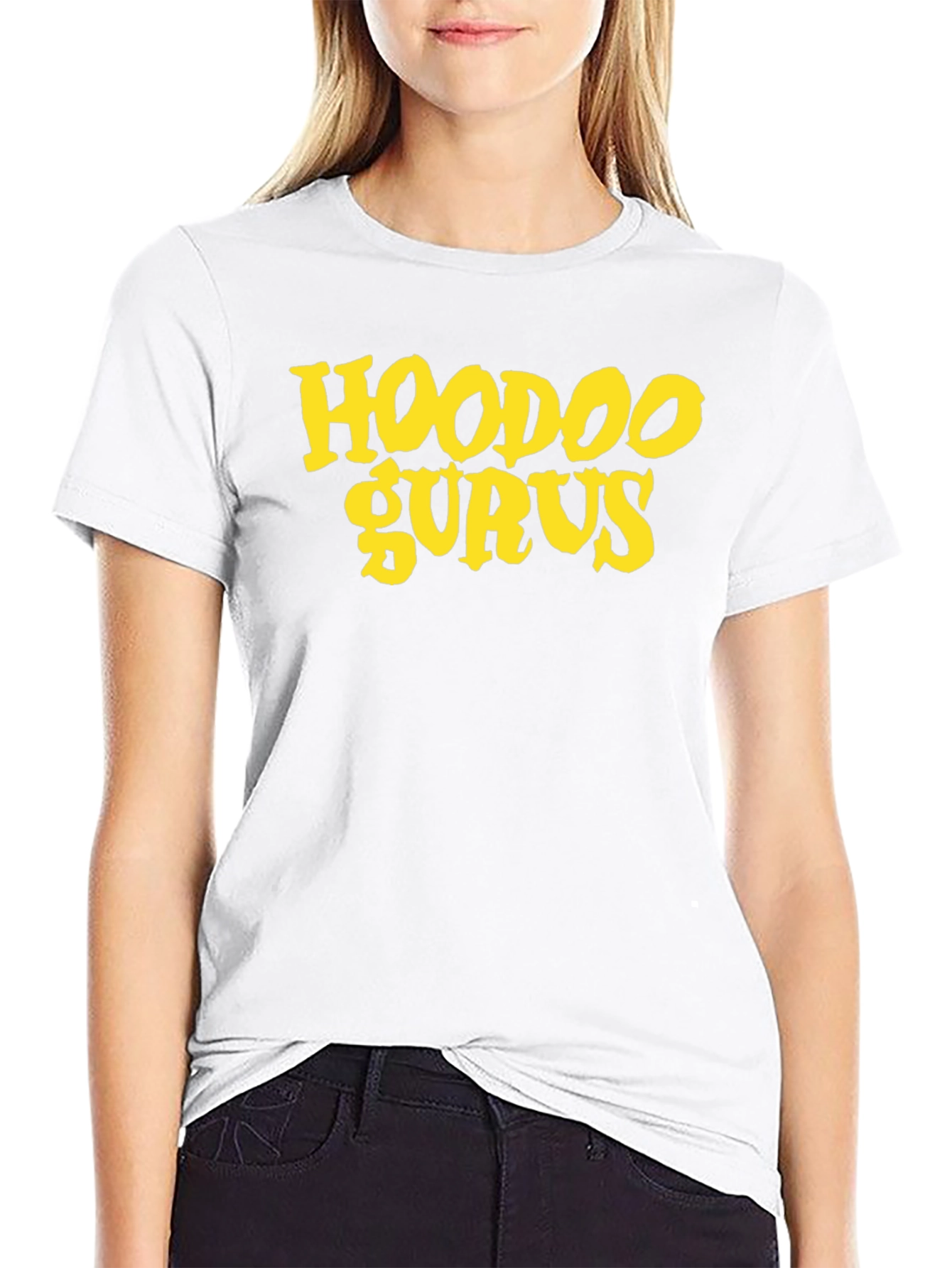 Camiseta Negra con Estampado Hoodoo Gurus