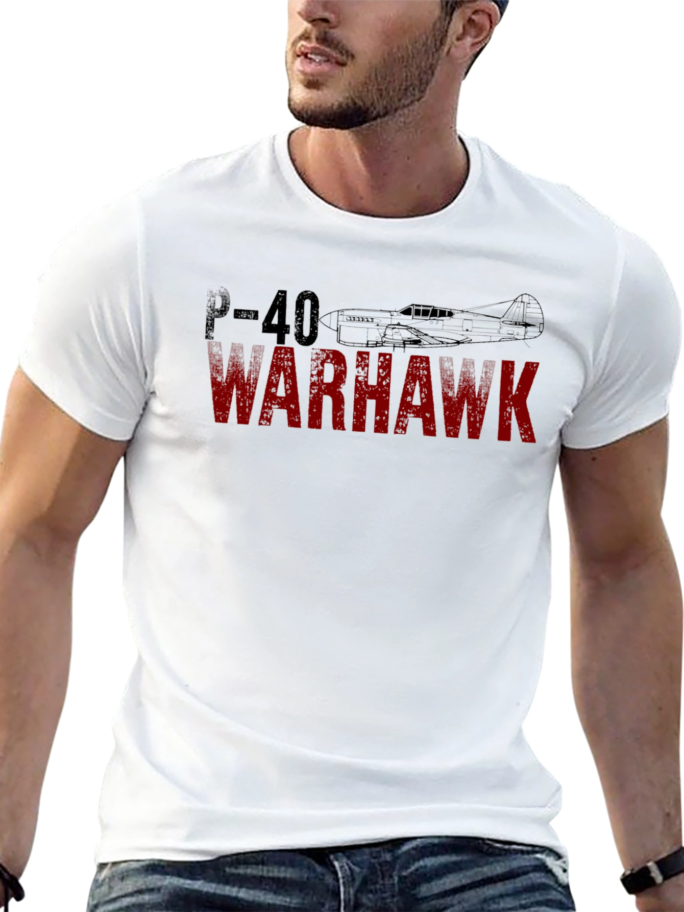 Camiseta Negra P-40 Warhawk