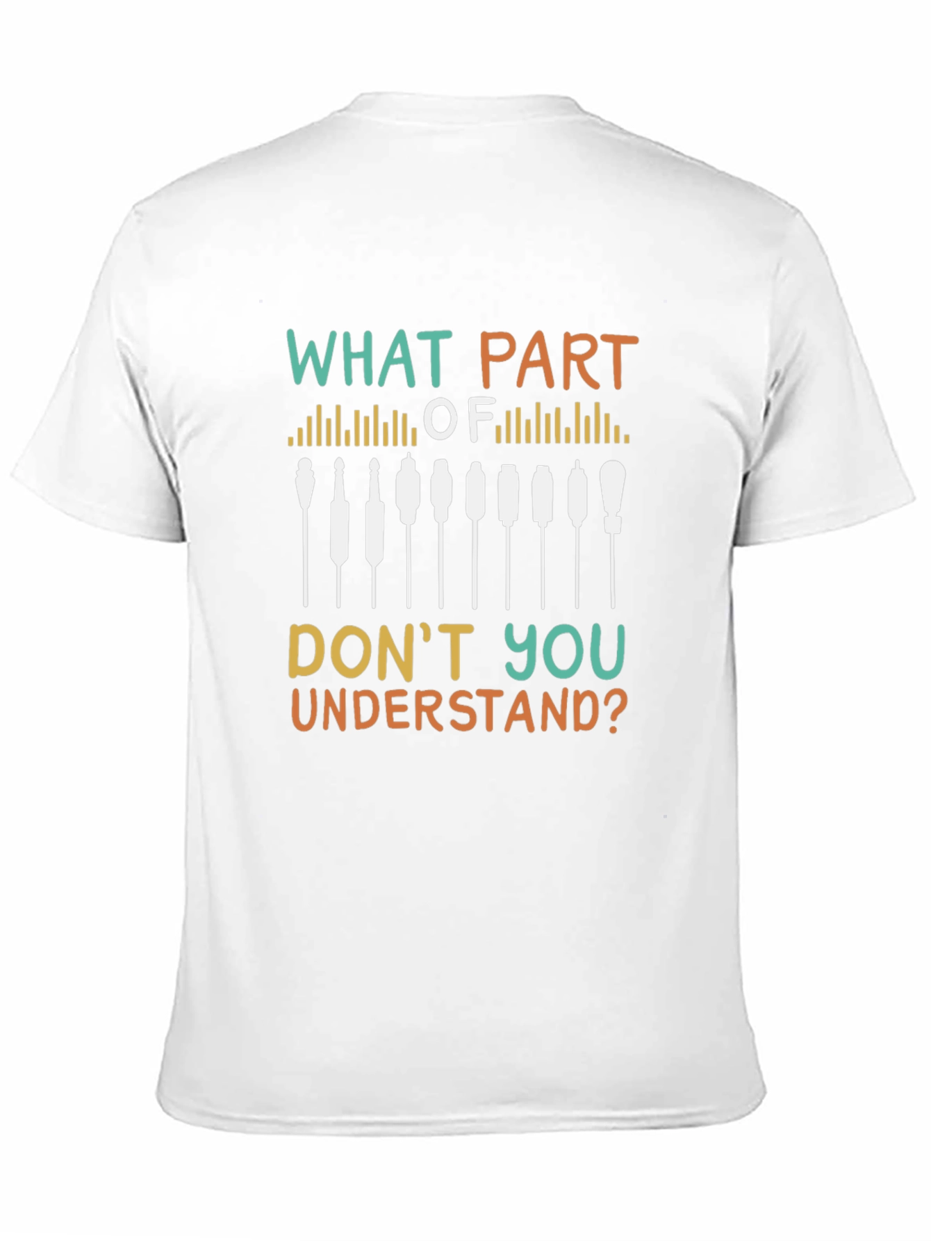 Camiseta Negra con Diseño Qué Parte No Entiendes?