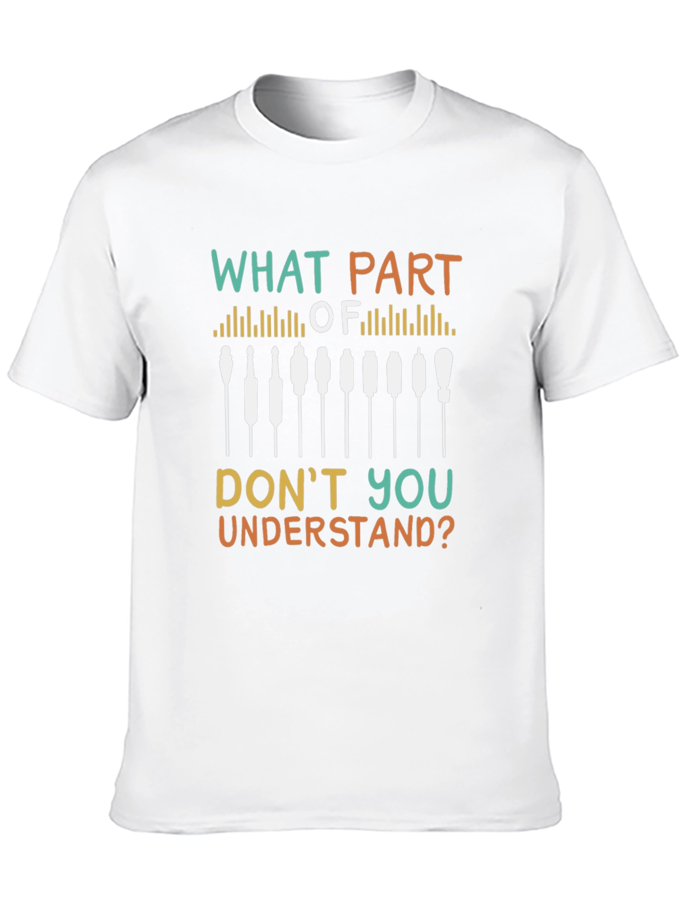 Camiseta Negra con Diseño Qué Parte No Entiendes?