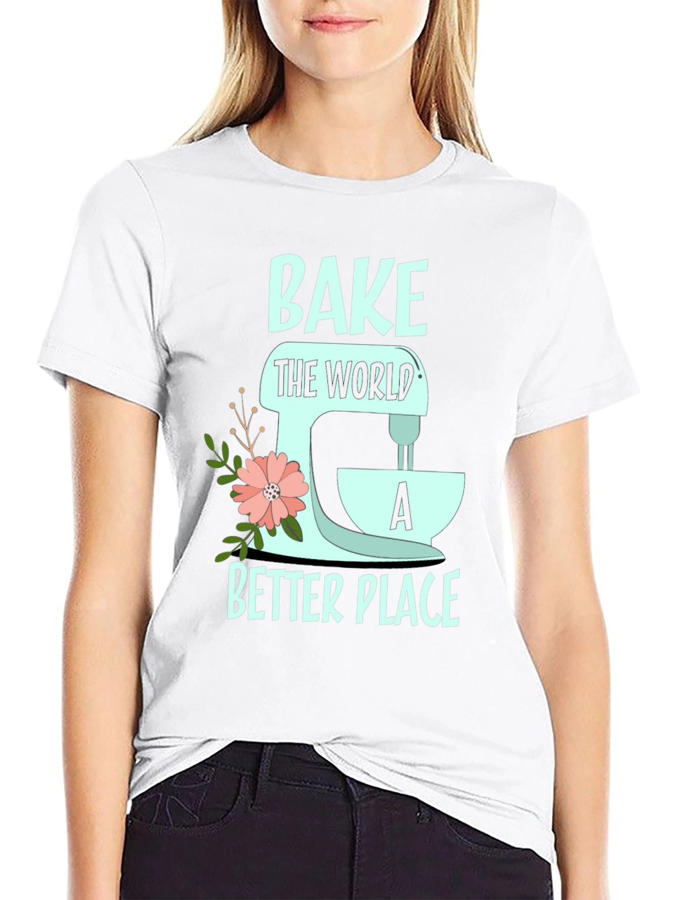 Camiseta Negra Bake the World a Better Place