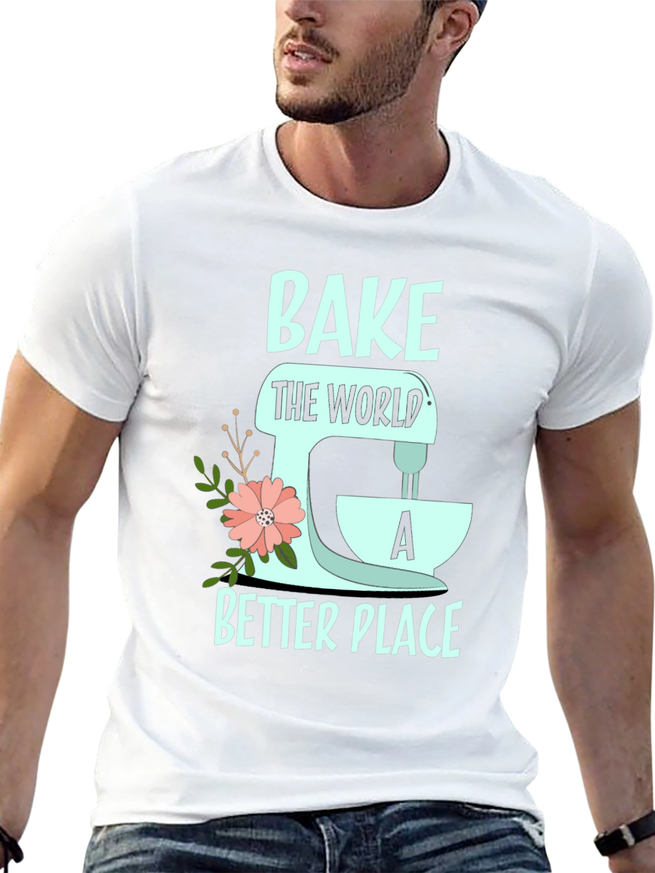 Camiseta Negra Bake the World a Better Place