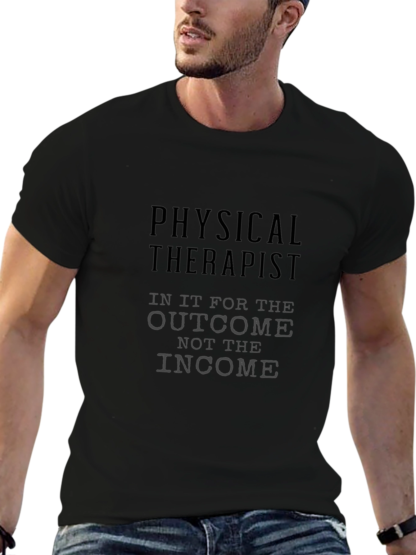Camiseta Negra Fisioterapeuta: El Resultado Importa