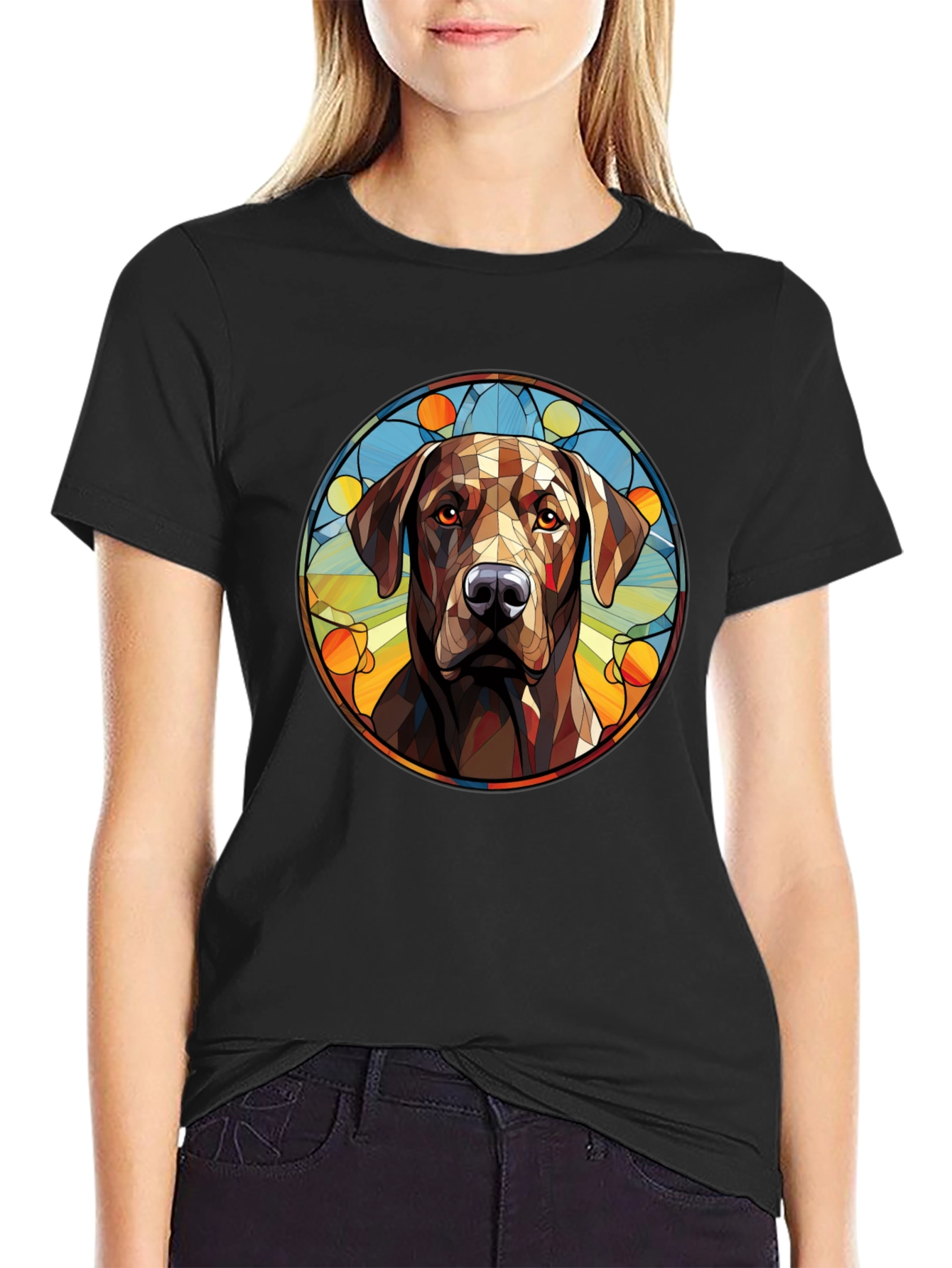 Camiseta Hombre Diseño Perro Labrador