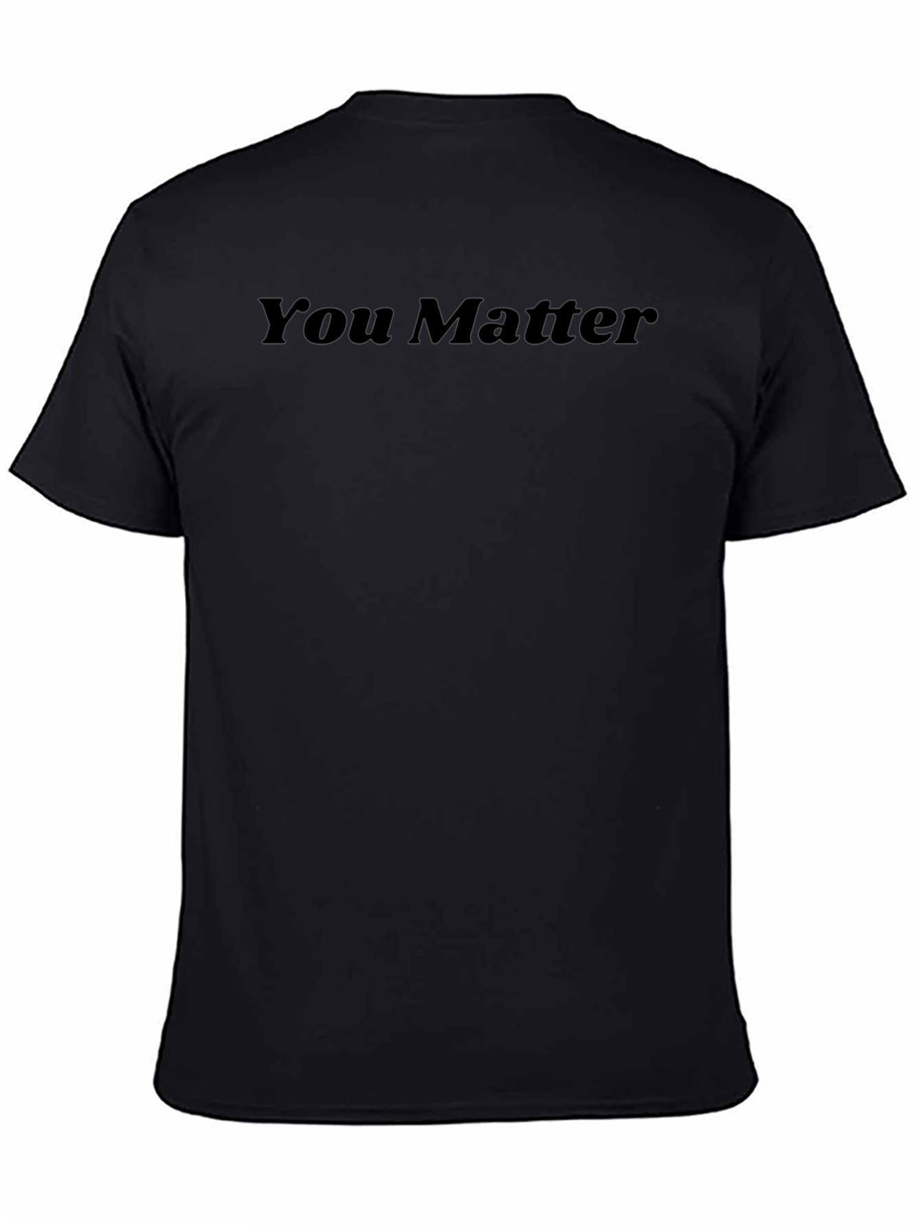 Camiseta Negra You Matter para Hombre
