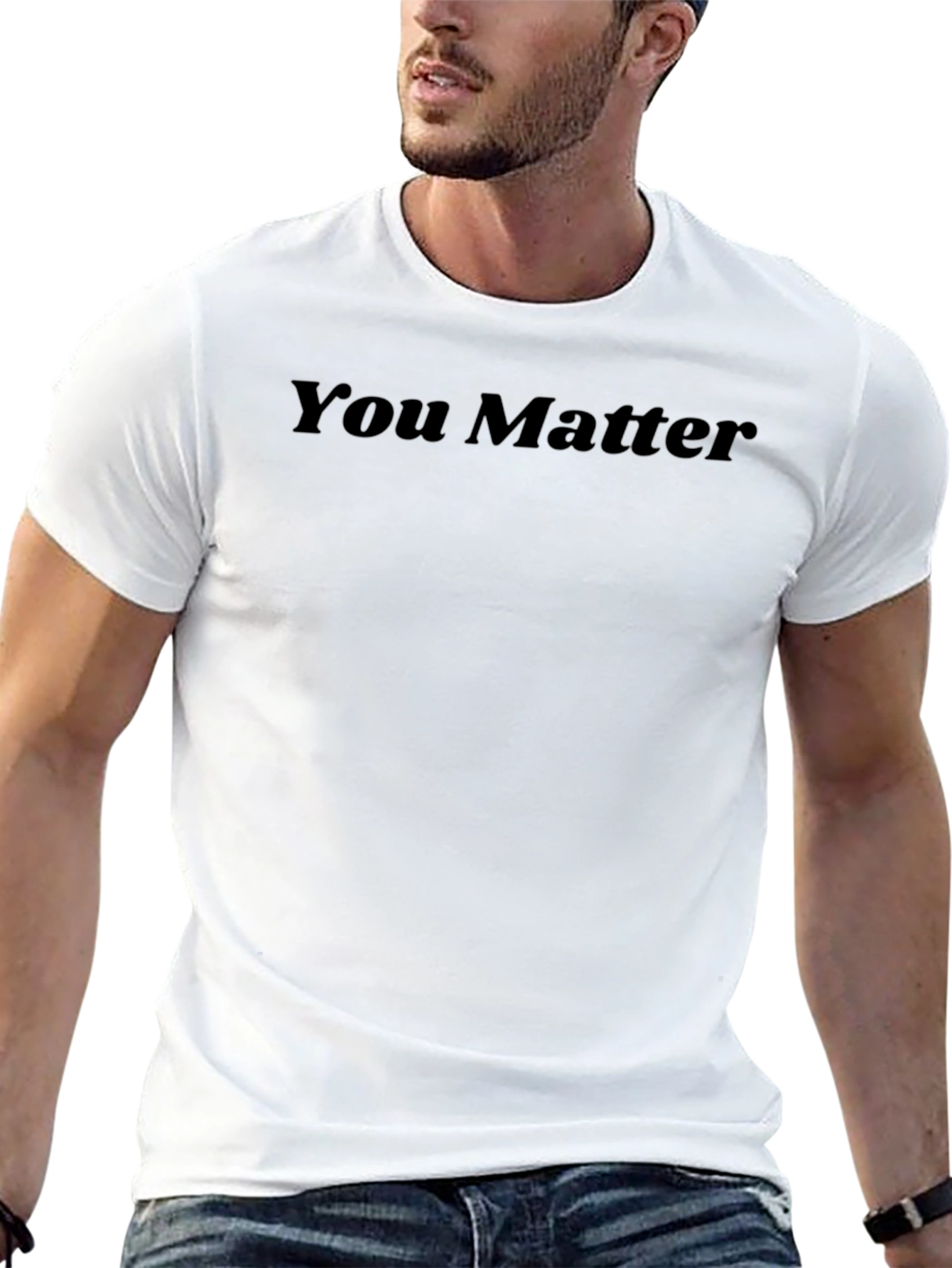 Camiseta Negra You Matter para Hombre