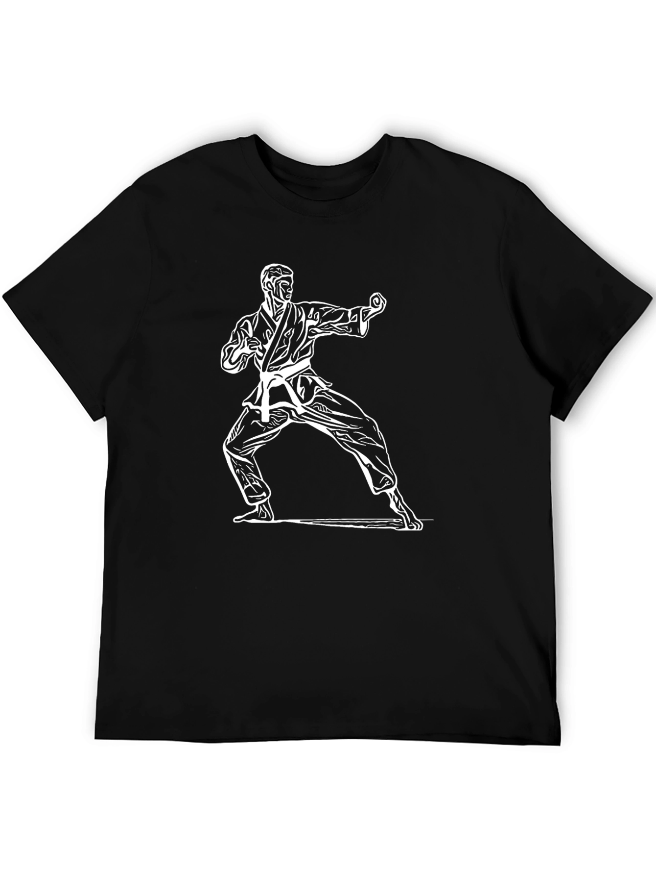 Camiseta Negra con Diseño de Karate