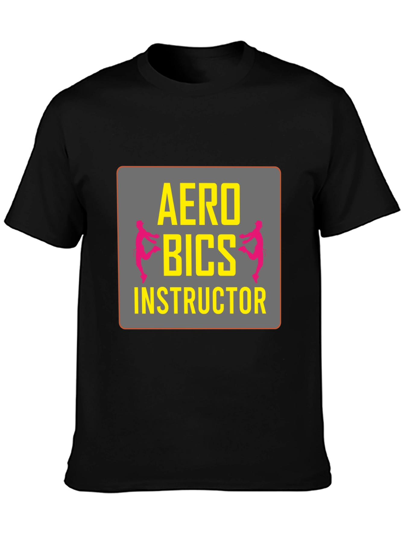 Camiseta Negra Instructor de Aeróbicos