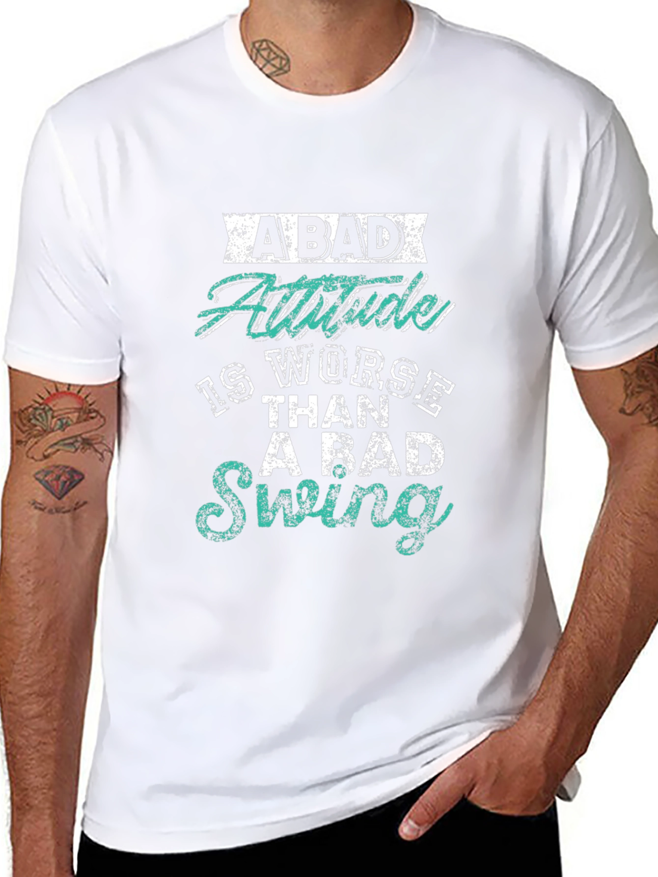 Camiseta Negra con Estampado: Actitud vs. Swing