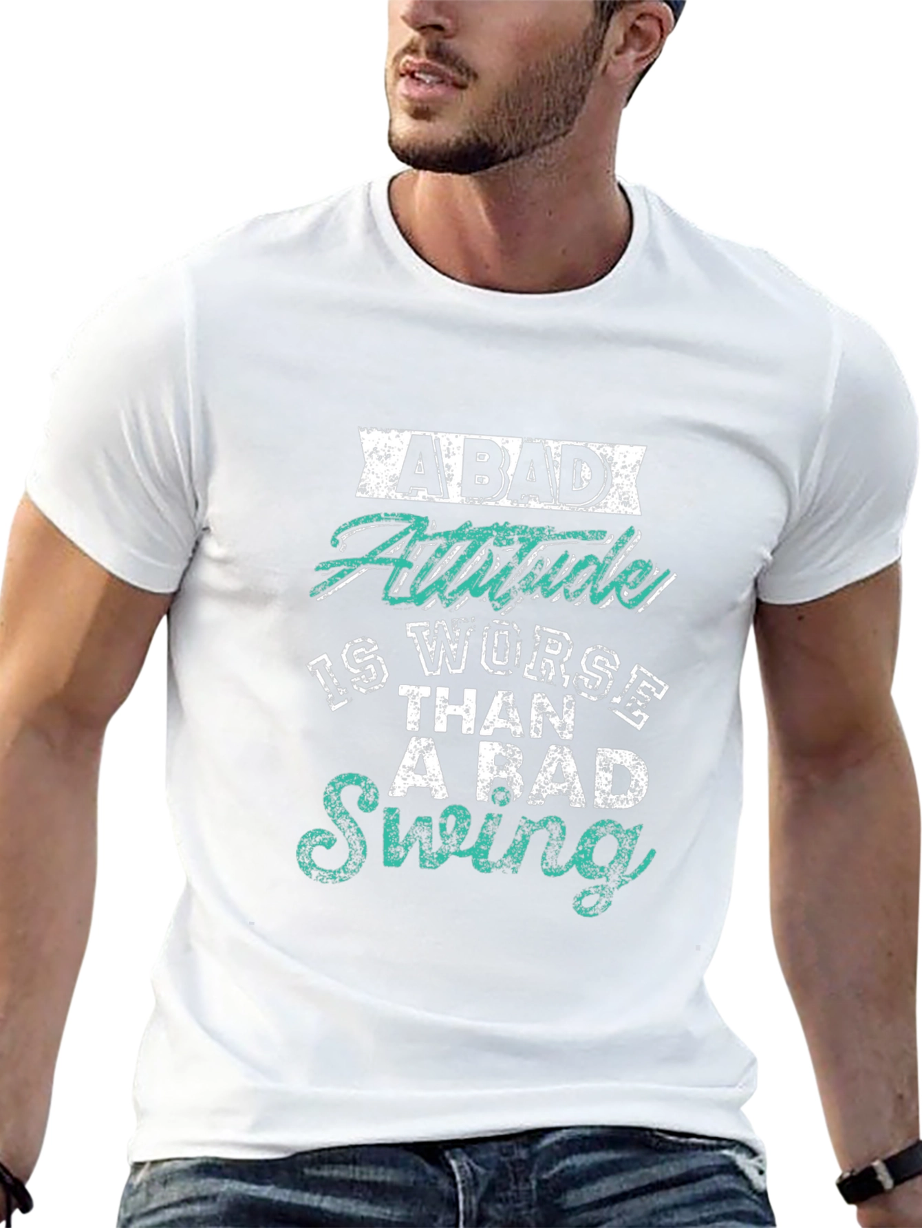 Camiseta Negra con Estampado: Actitud vs. Swing