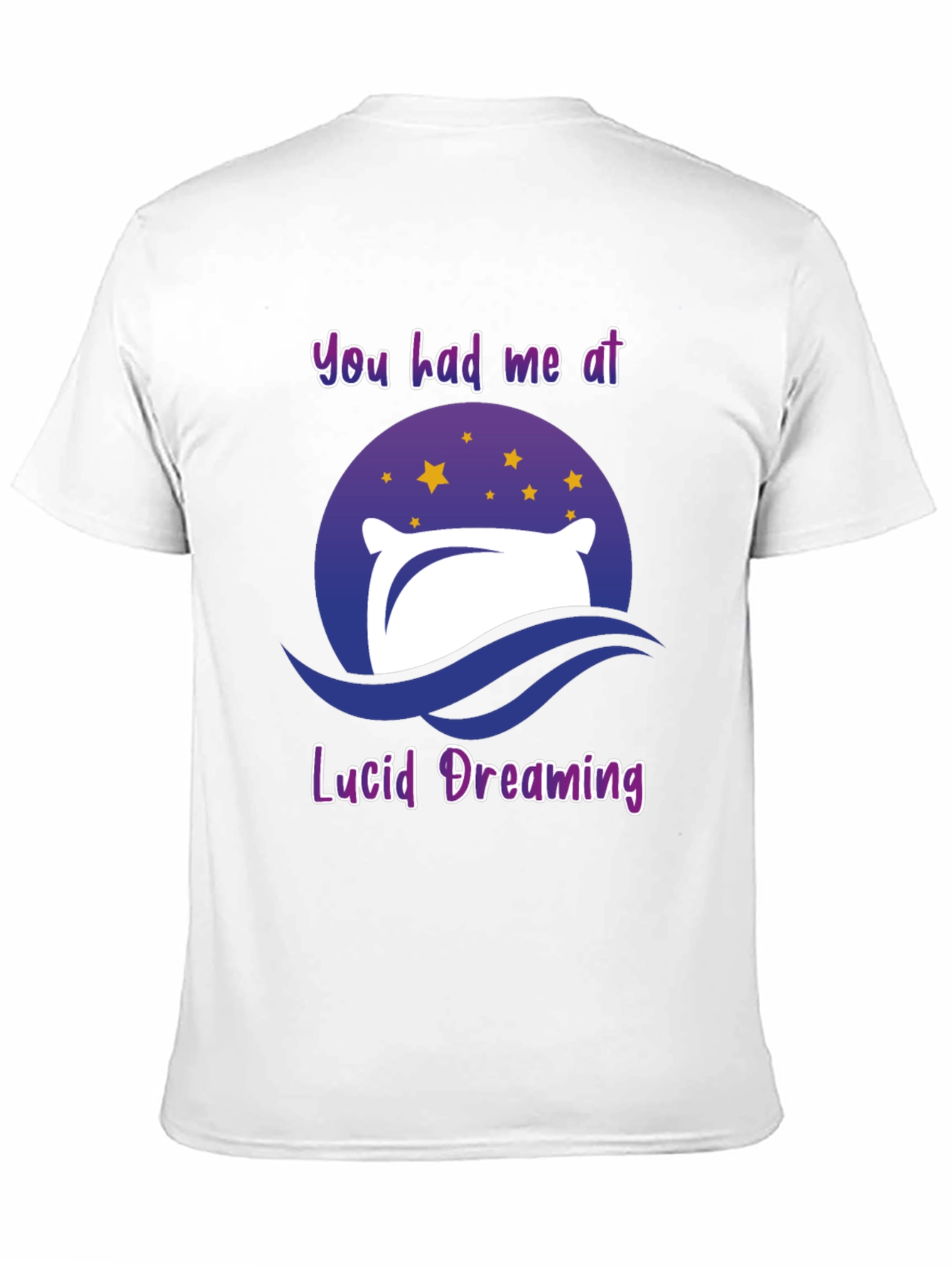 Camiseta Negra Sueño Lúcido con Diseño Original