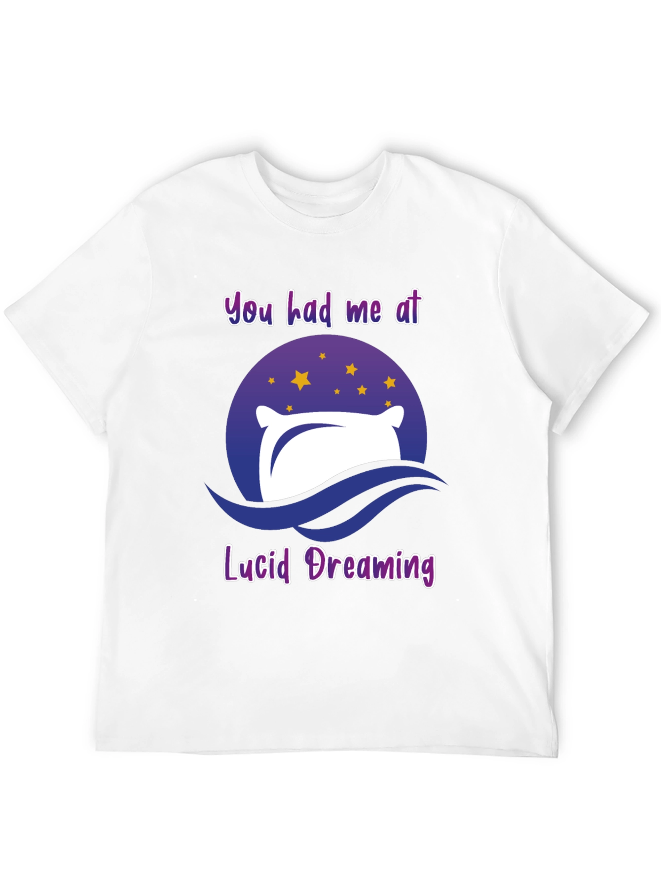 Camiseta Negra Sueño Lúcido con Diseño Original