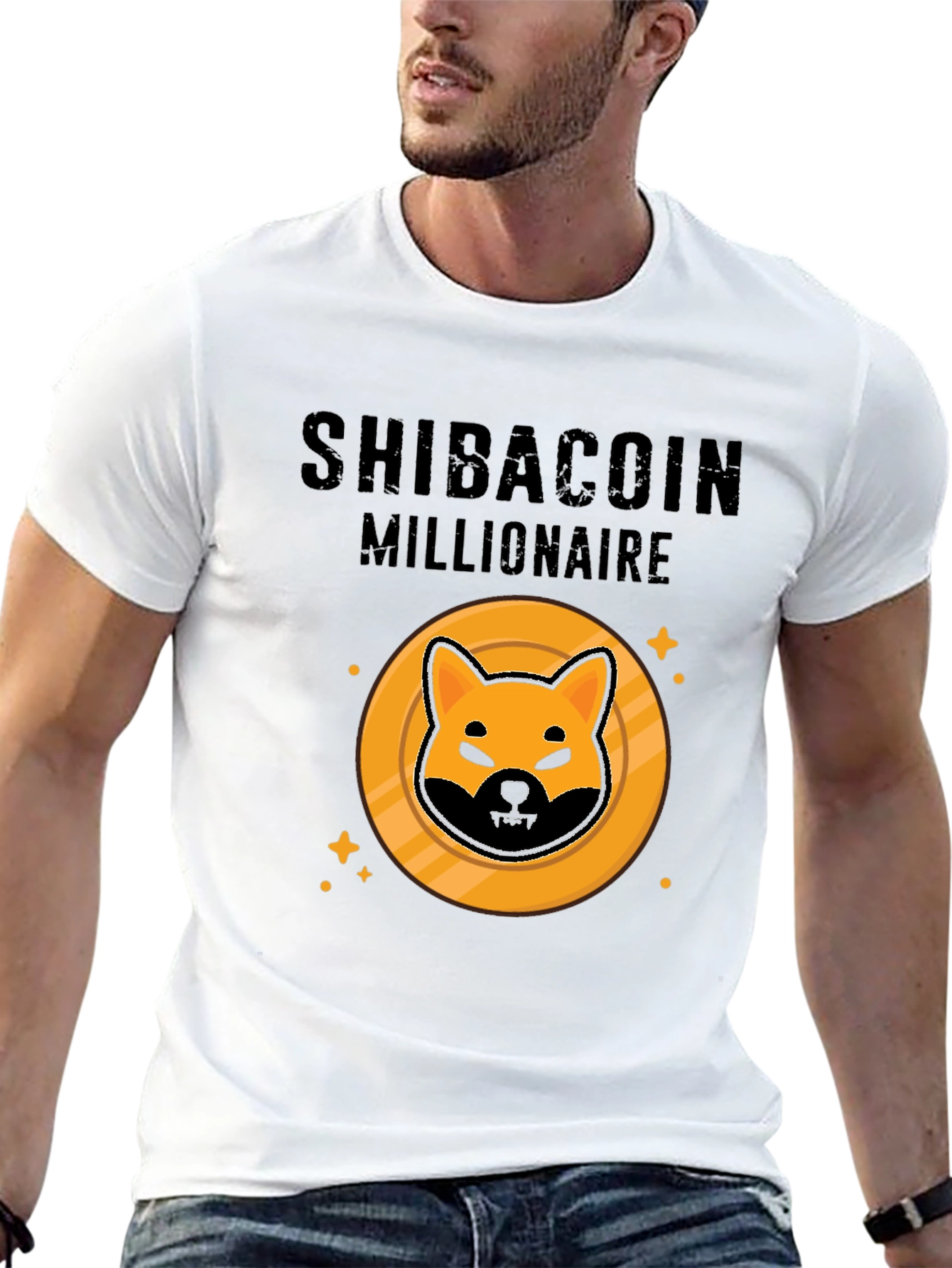 Camiseta Hombre ShibaCoin Millionaire