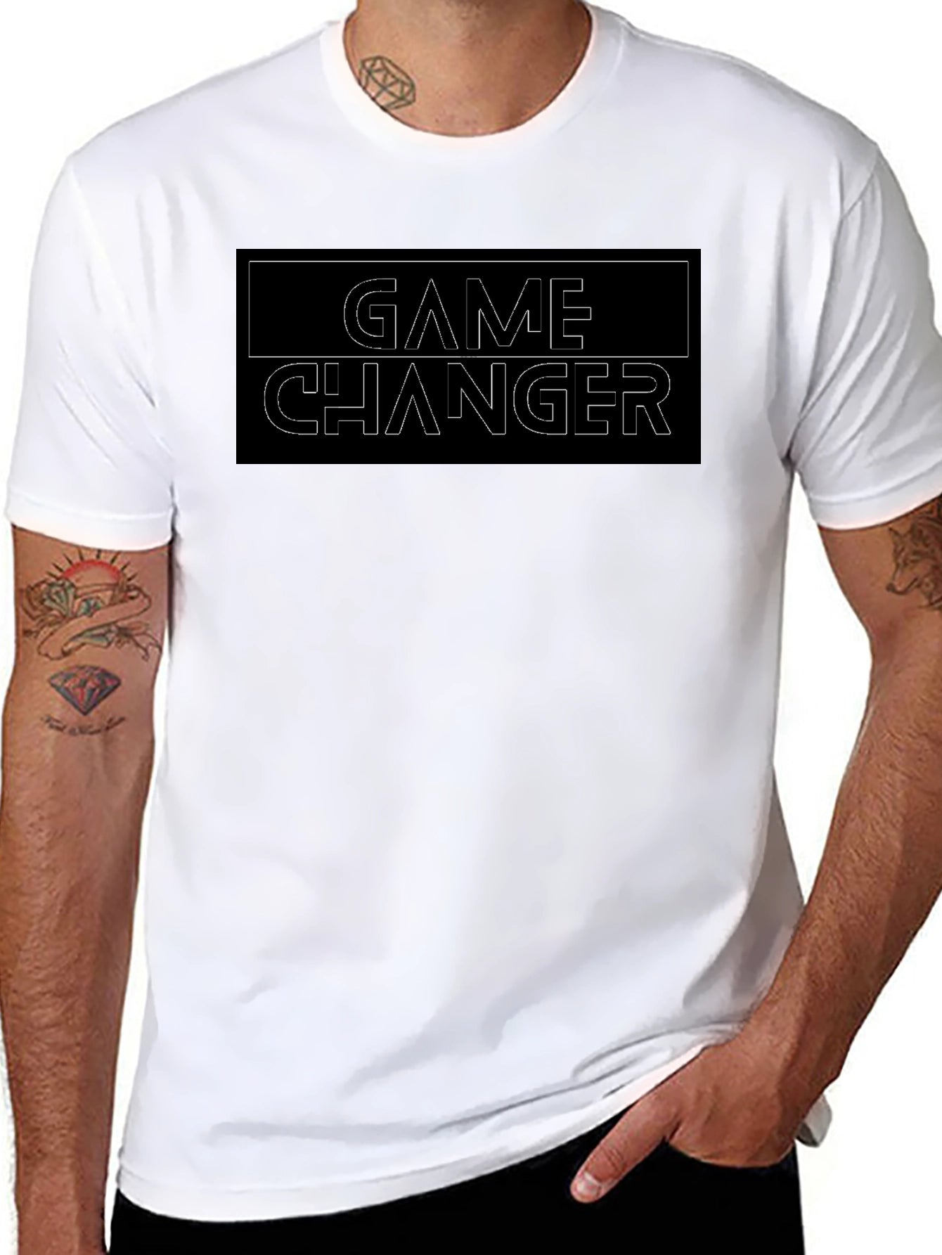 Camiseta Negra Game Changer Hombre