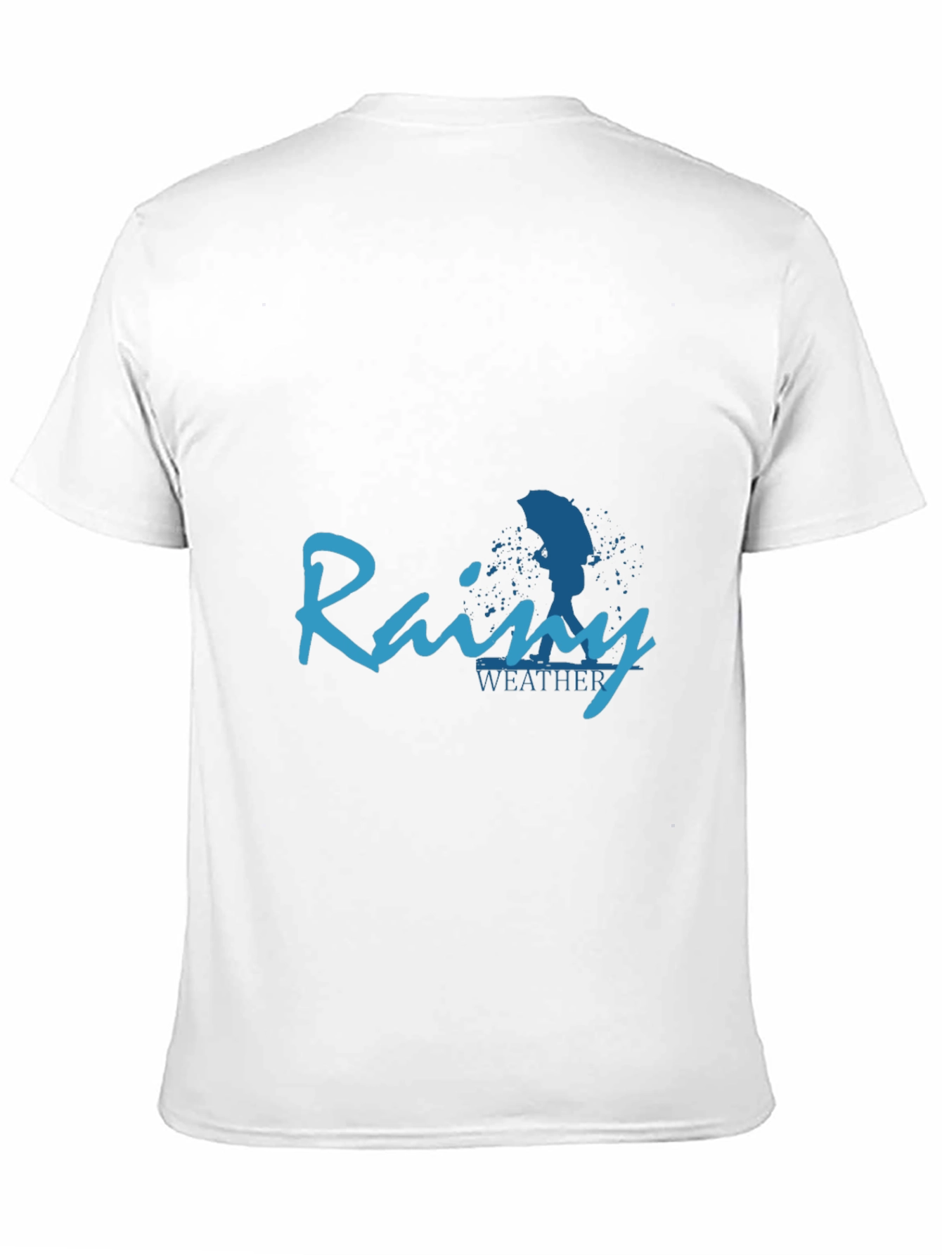 Camiseta Negra Rainy Weather para Hombre