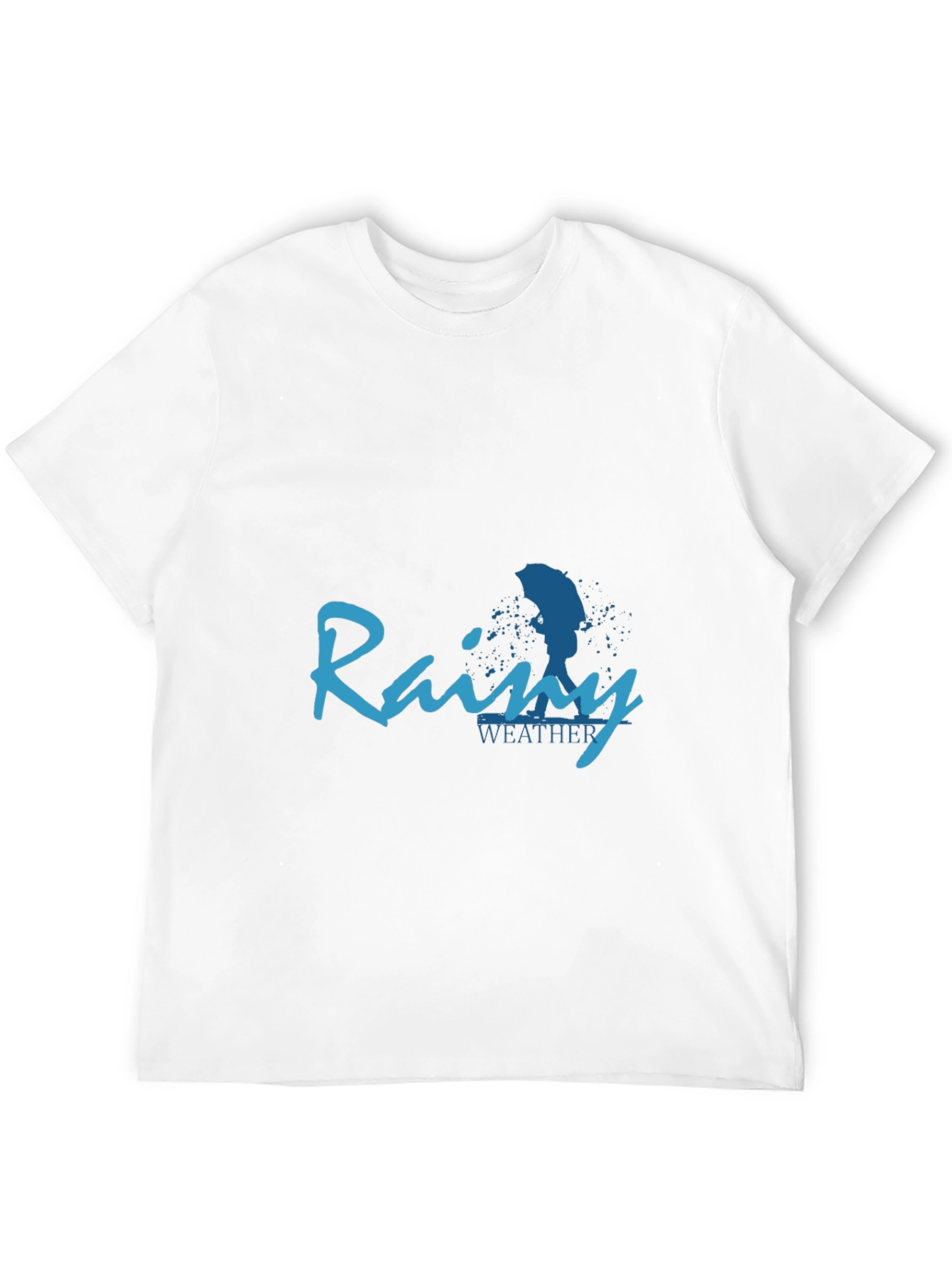 Camiseta Negra Rainy Weather para Hombre