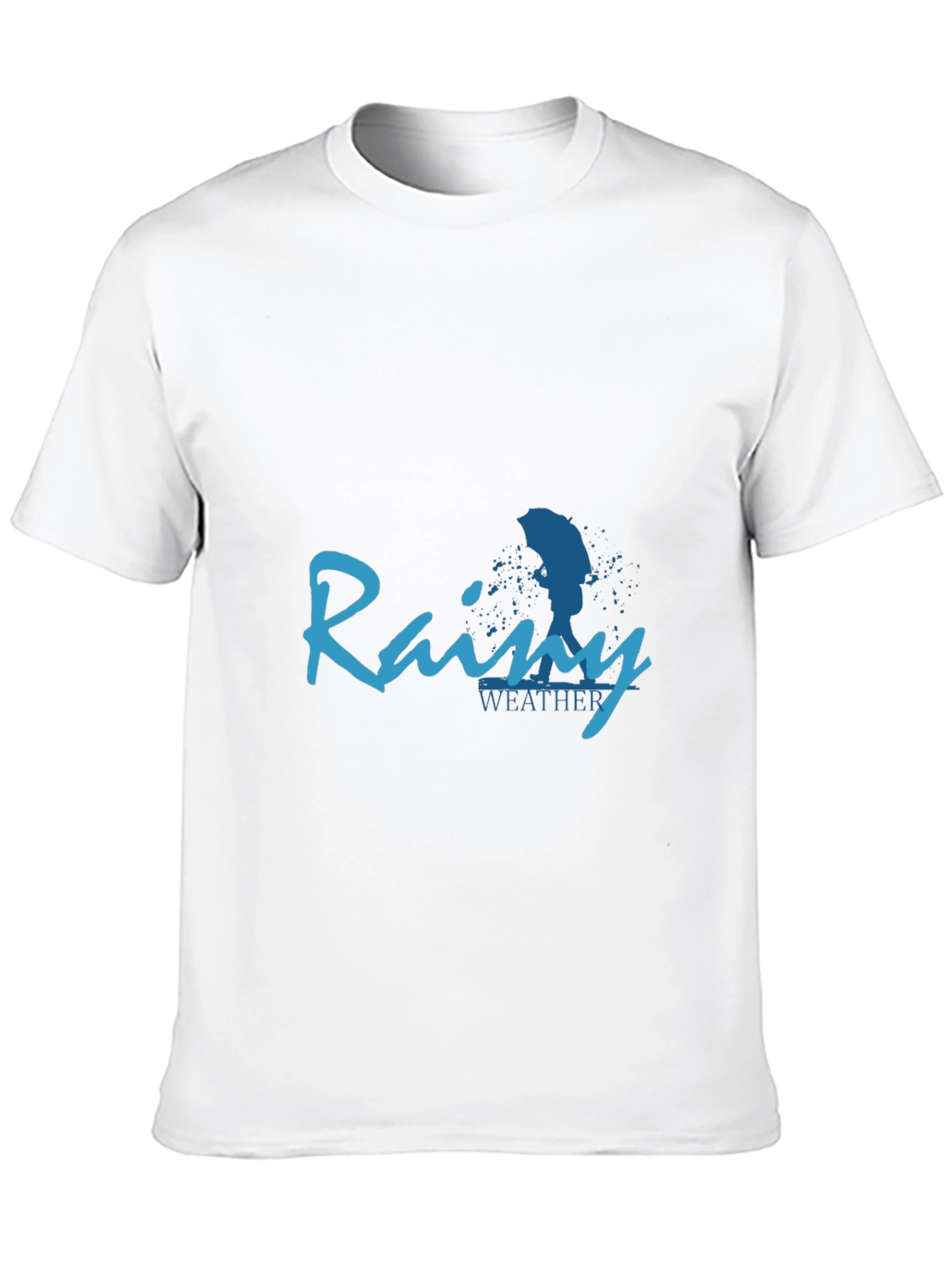 Camiseta Negra Rainy Weather para Hombre