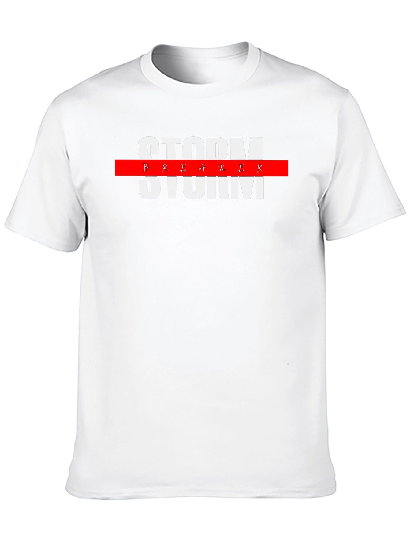 Camiseta Negra Storm Breaker con Diseño Moderno