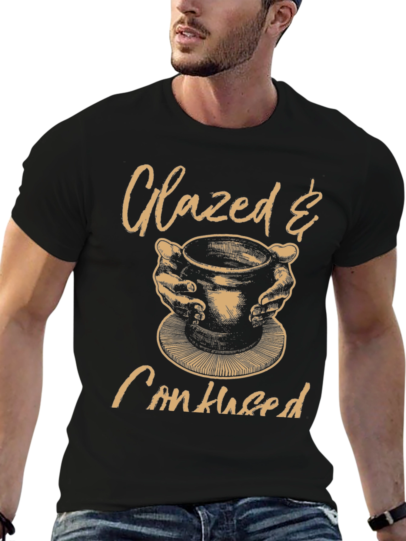 Camiseta Negra Glazed & Confused para Alfareros