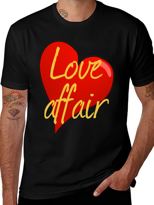 Camiseta Negra Corazón Love Affair Casual