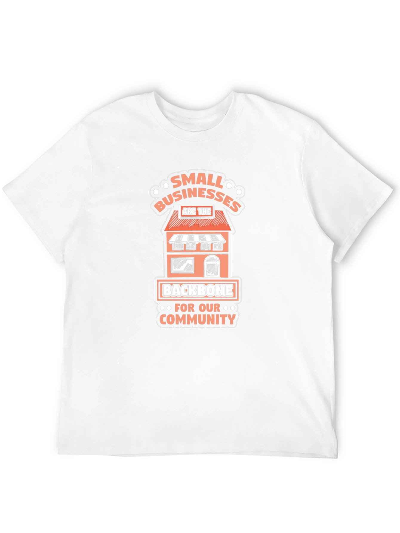 Camiseta Negra Small Businesses Are The Backbone