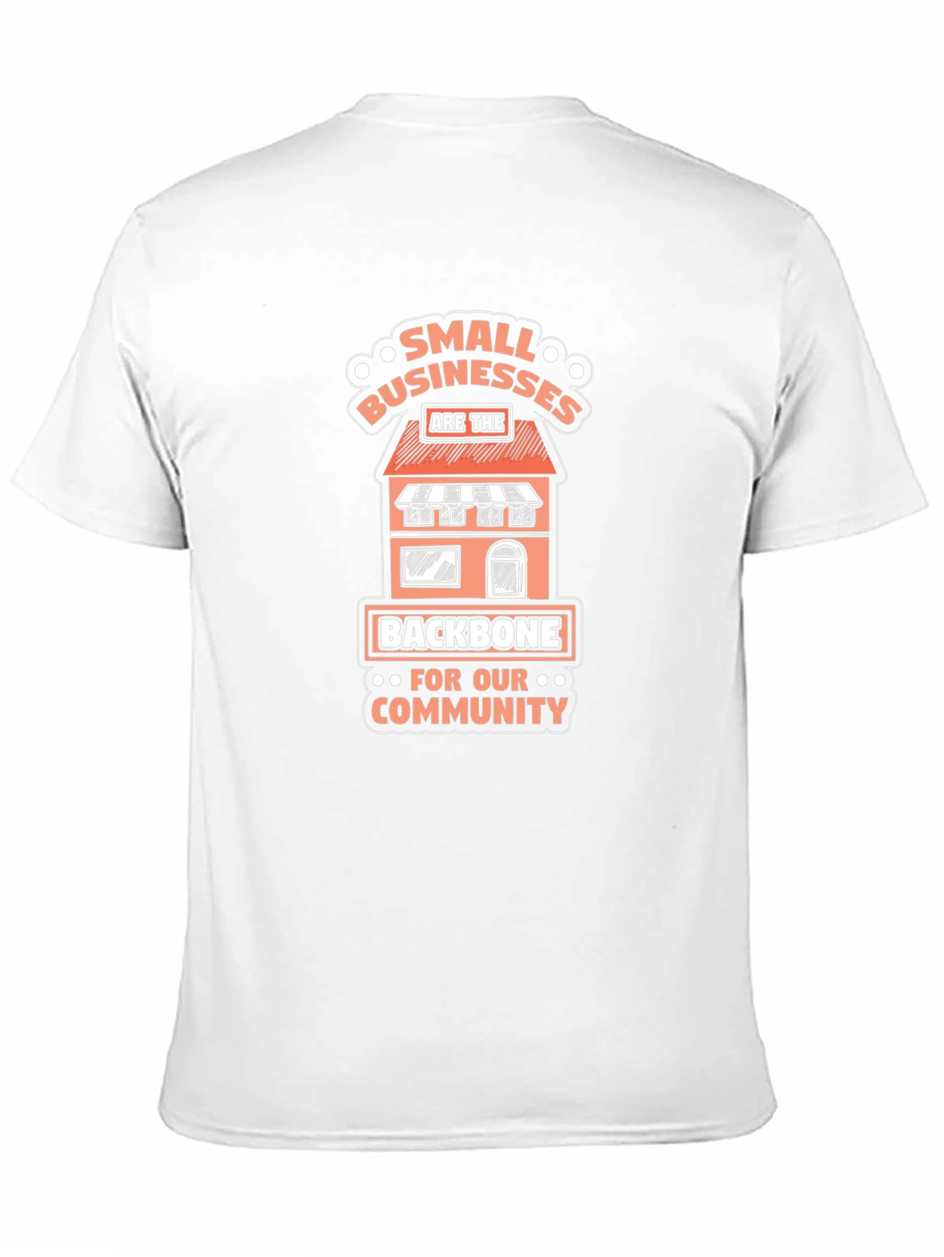 Camiseta Negra Small Businesses Are The Backbone
