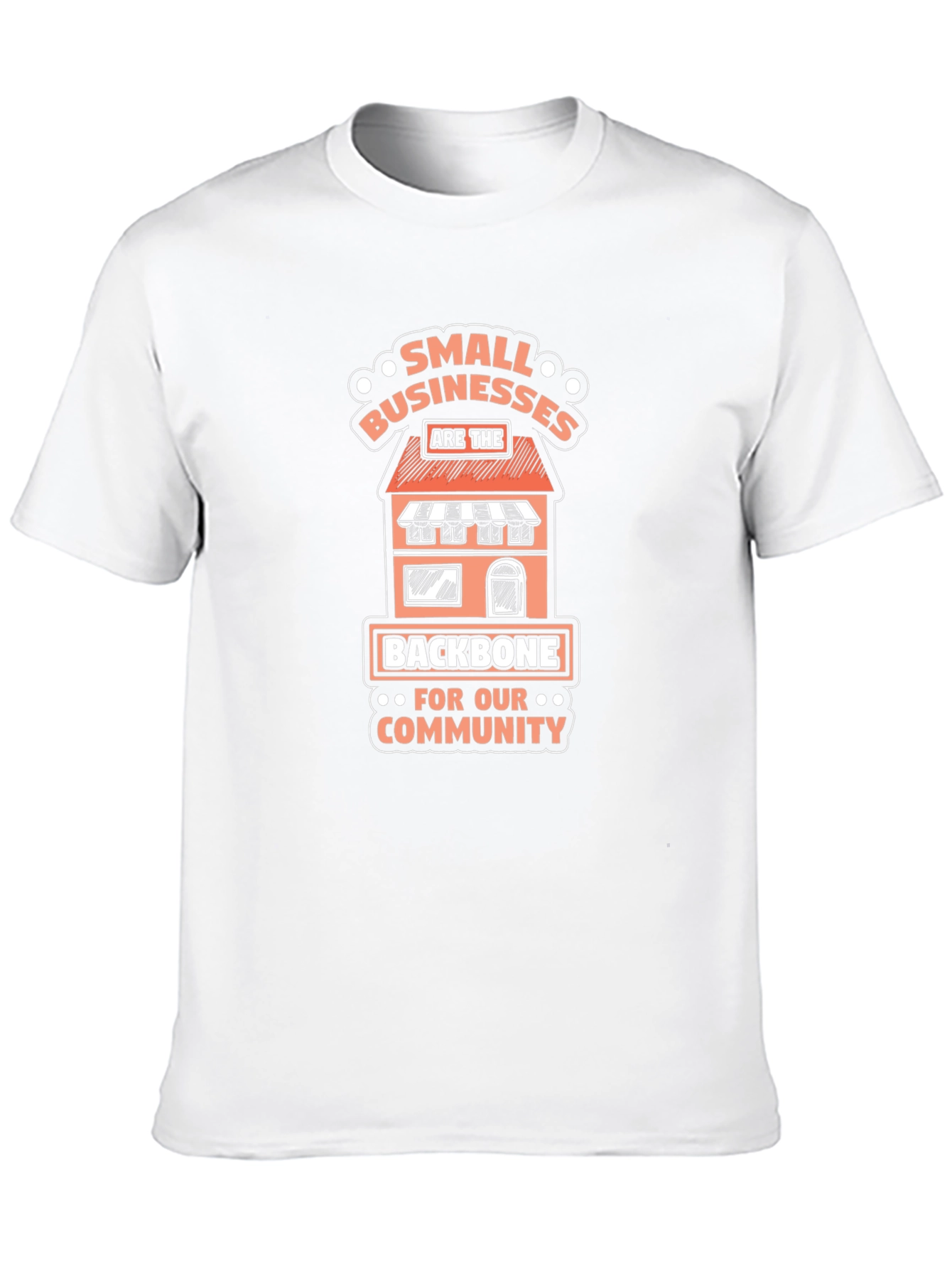 Camiseta Negra Small Businesses Are The Backbone