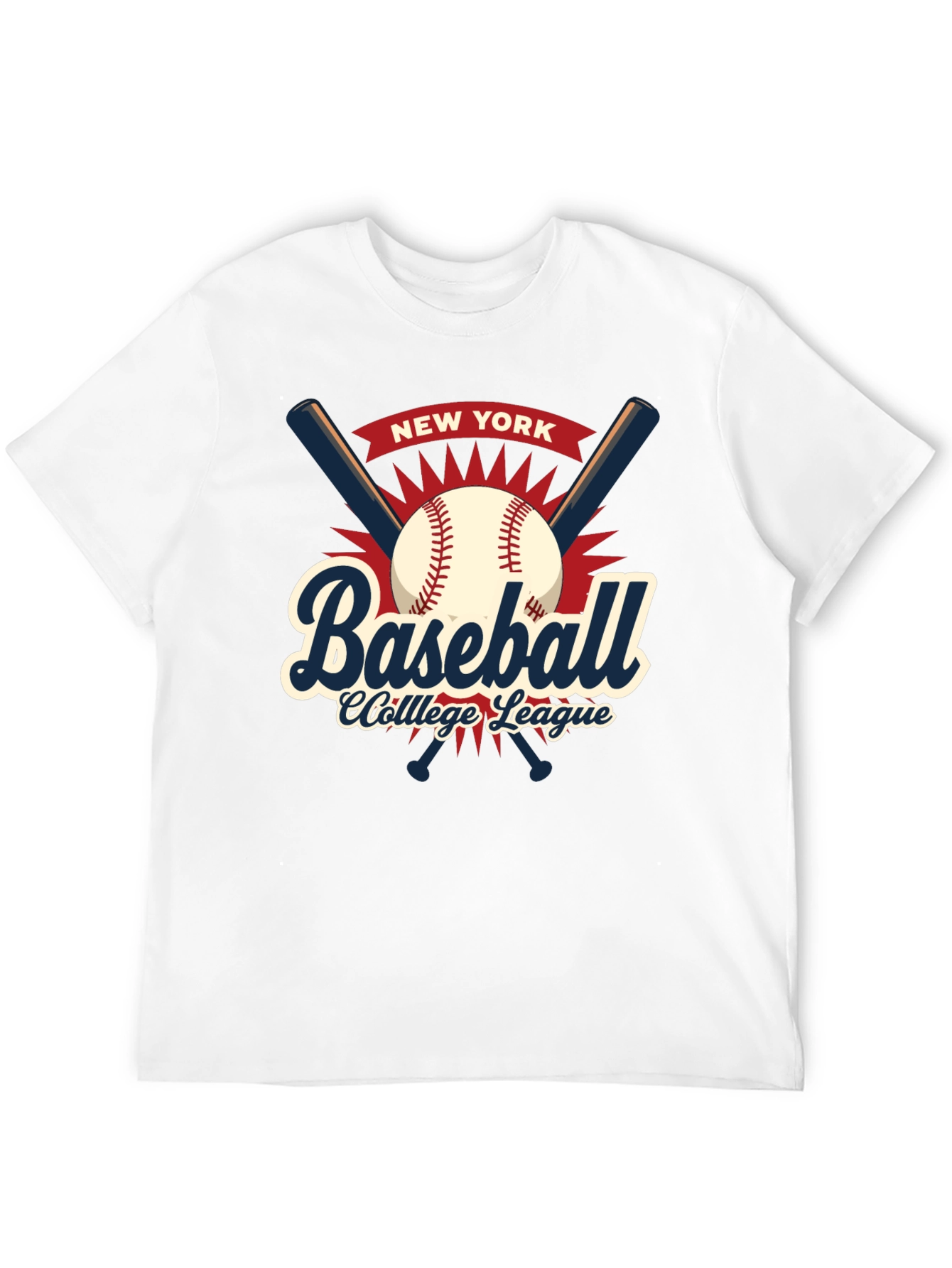 Camiseta Baseball College League New York