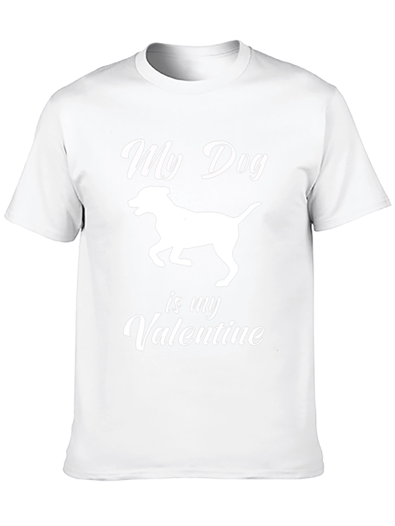 Camiseta Negra Mi Perro es mi San Valentín