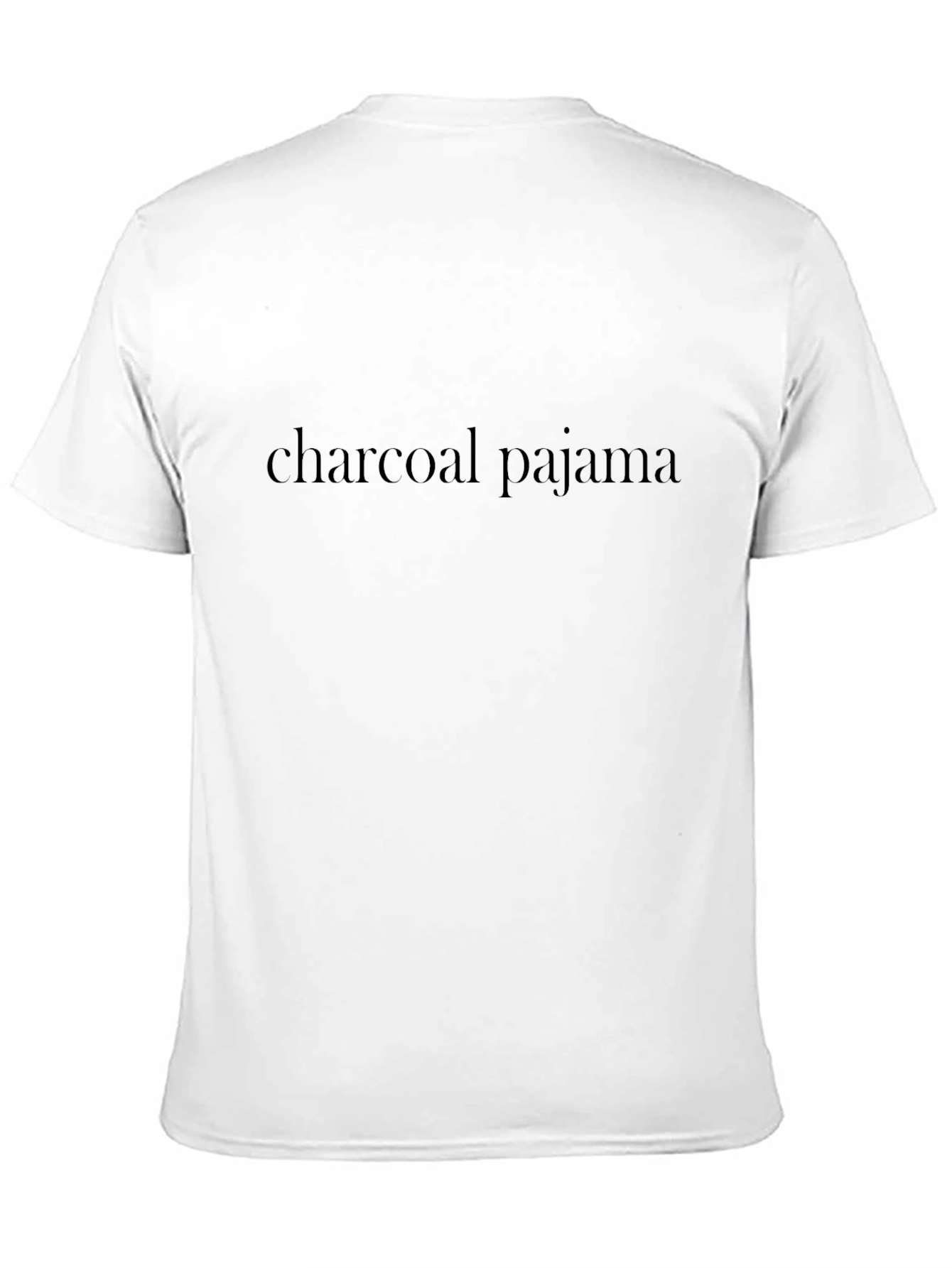 Camiseta Negra Casual Charcoal Pajama para Hombre