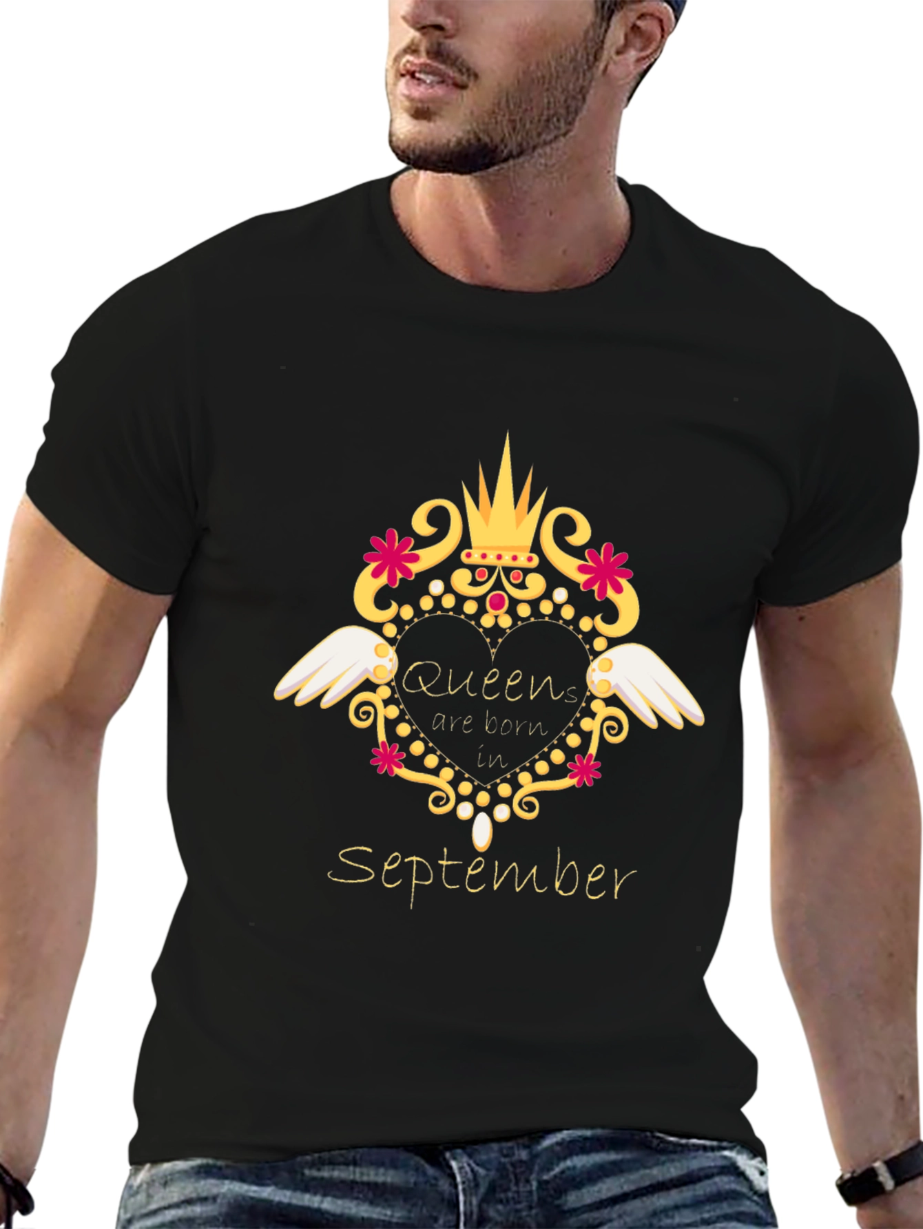 Camiseta Negra Reina de Septiembre